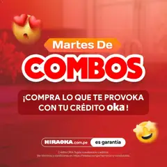 Vista previa de Catálogo Hiraoka - Martes De Combos de la tienda Hiraoka válido desde 25/08/2026