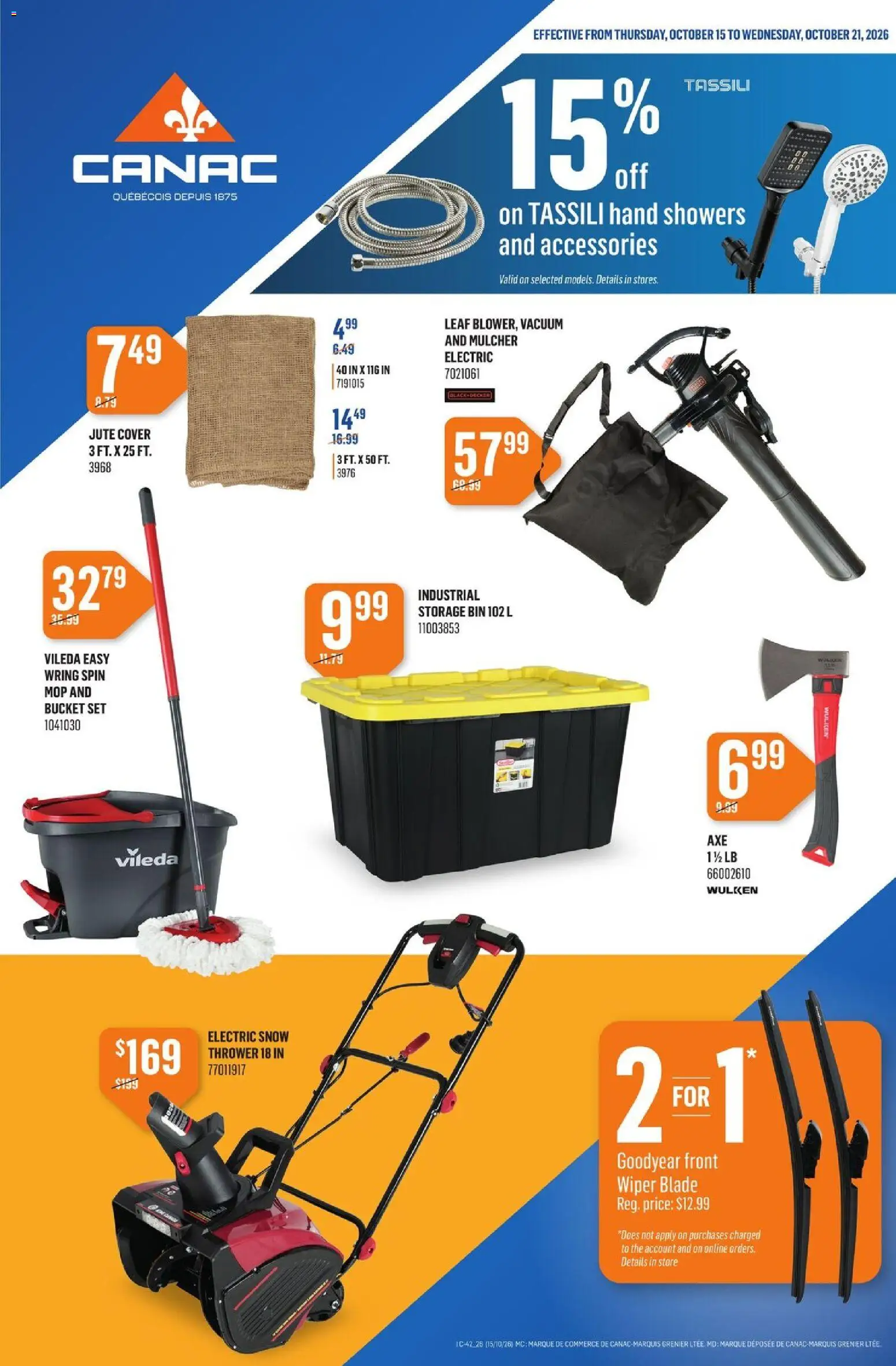 Preview of leaflet Canac weekly flyer from shop Canac is valid from Oct 15, 2026
