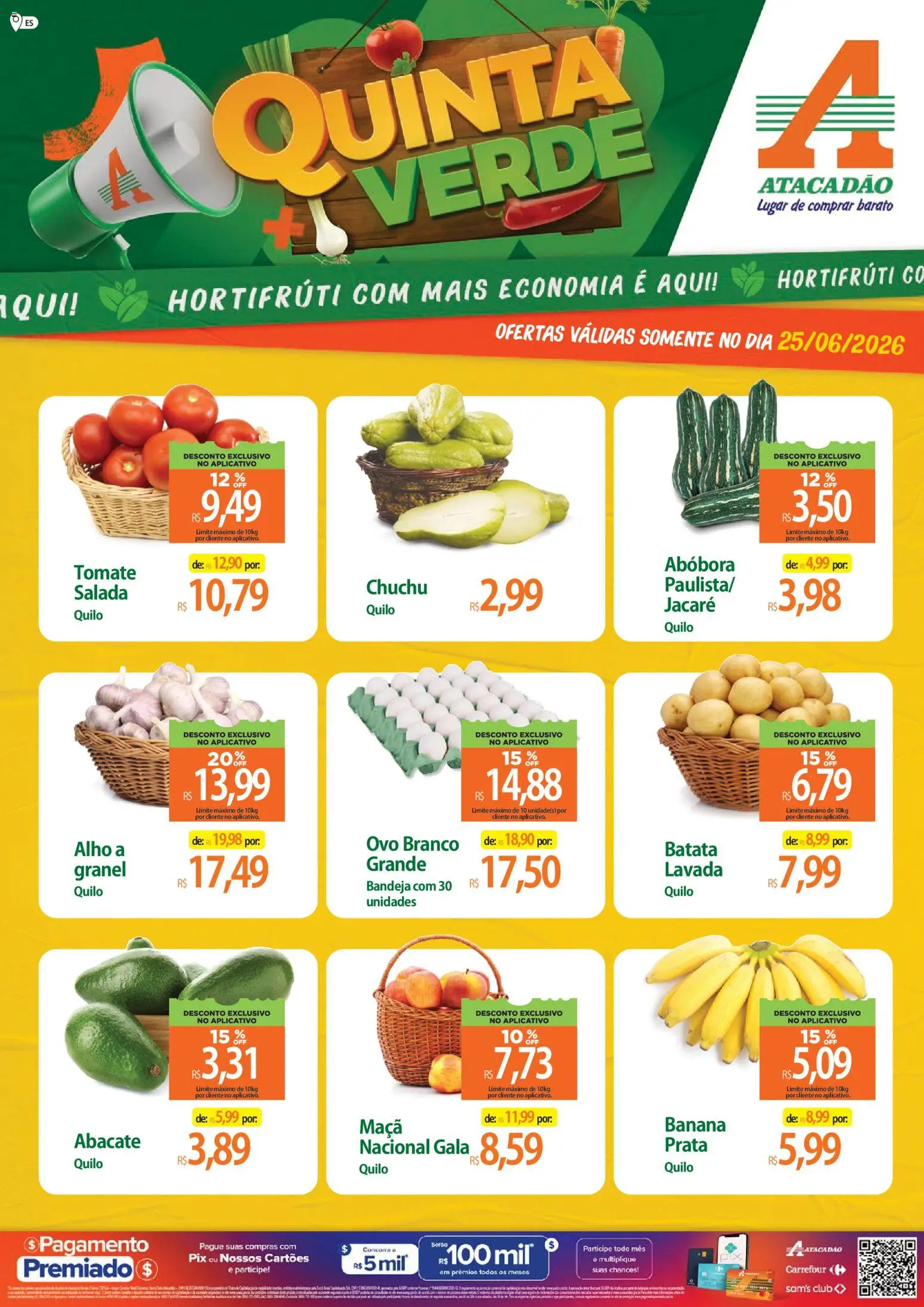 Pré-Visualização do folheto "Atacadão ofertas - ES" da loja Atacadão válido a partir de 25/06/2026