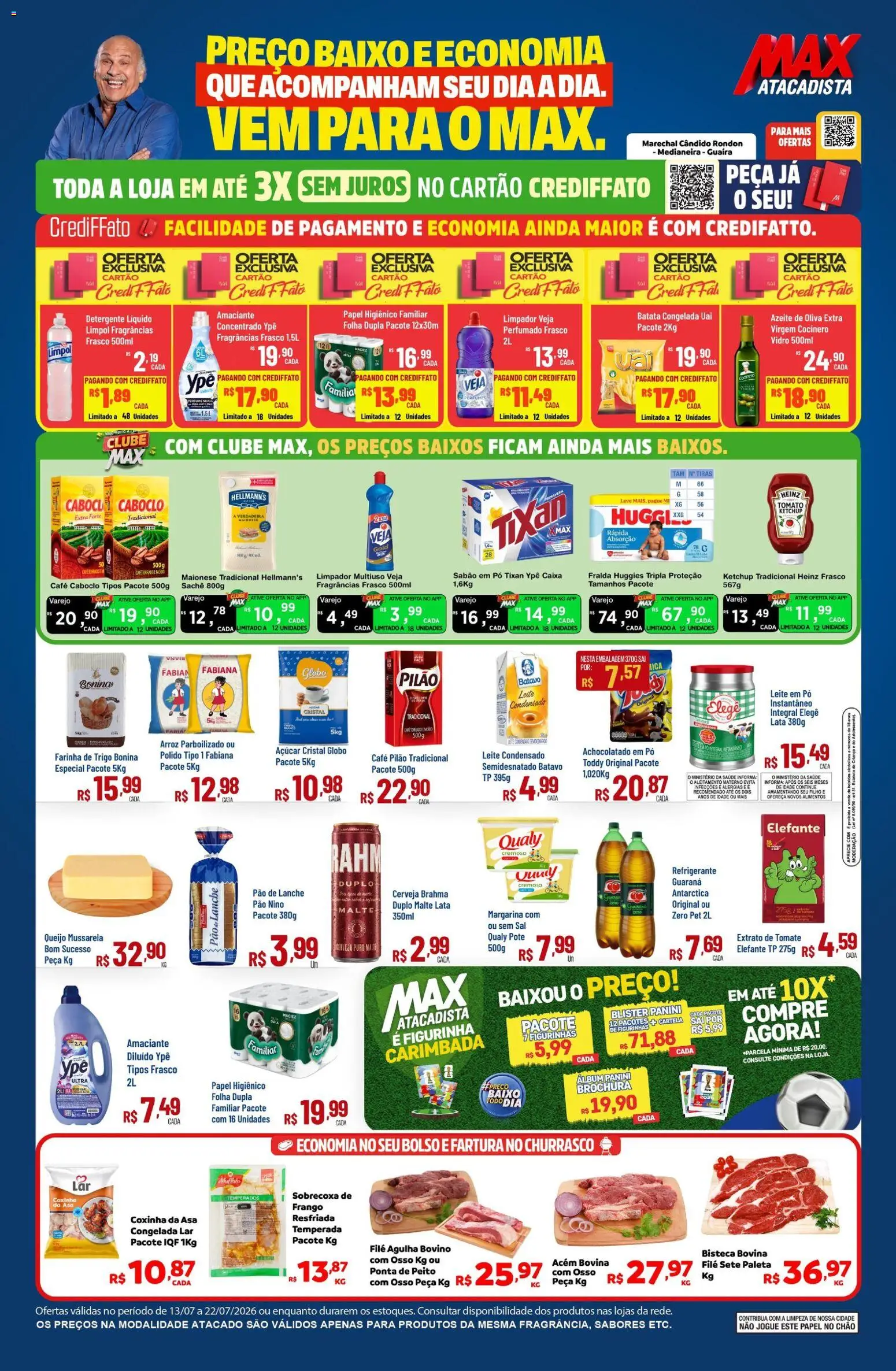 Pré-Visualização do folheto "Max Atacadista - Ofertas da semana" da loja Max Atacadista válido a partir de 13/07/2026