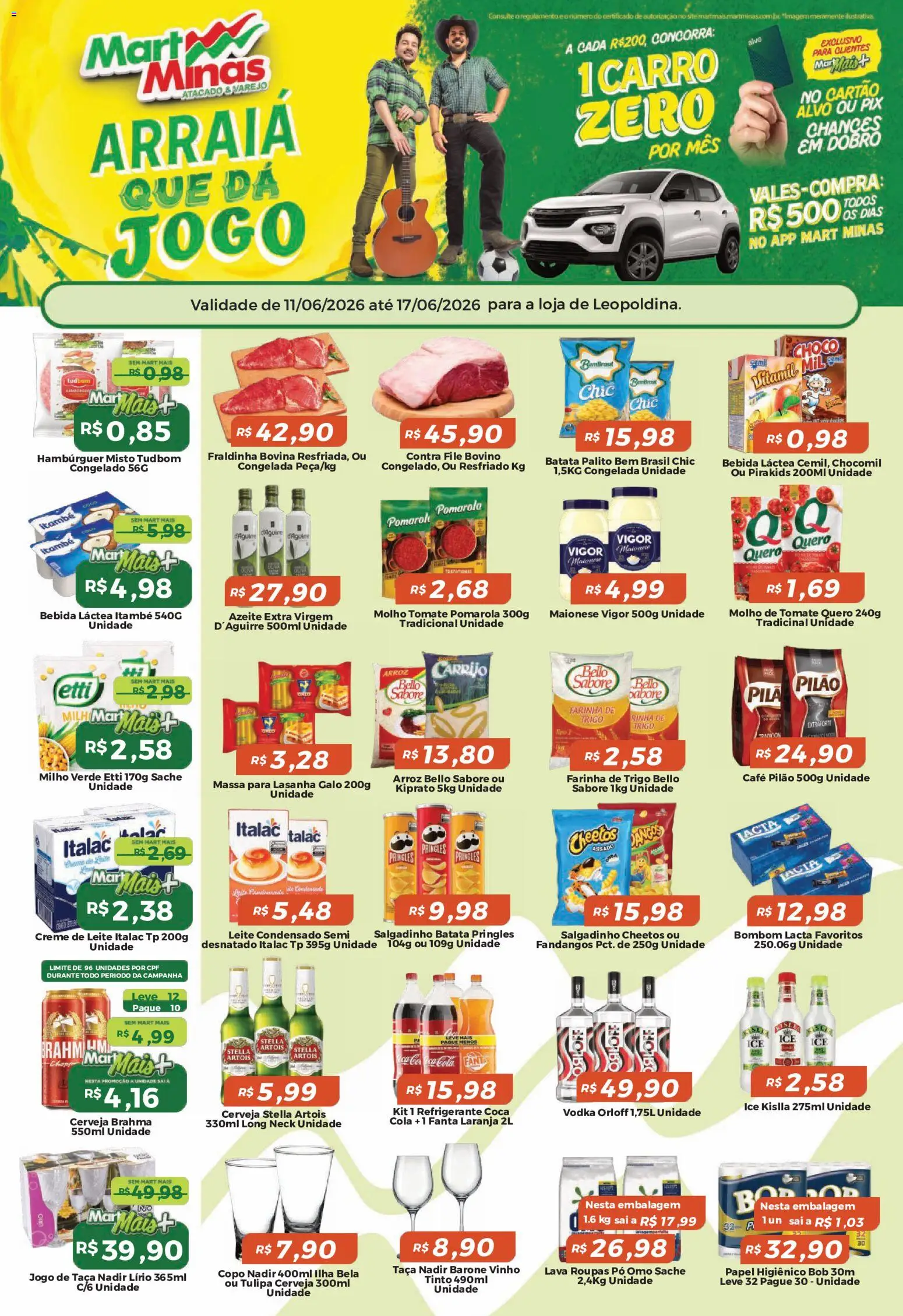 Pré-Visualização do folheto "Mart Minas ofertas" da loja Mart Minas válido a partir de 11/06/2026
