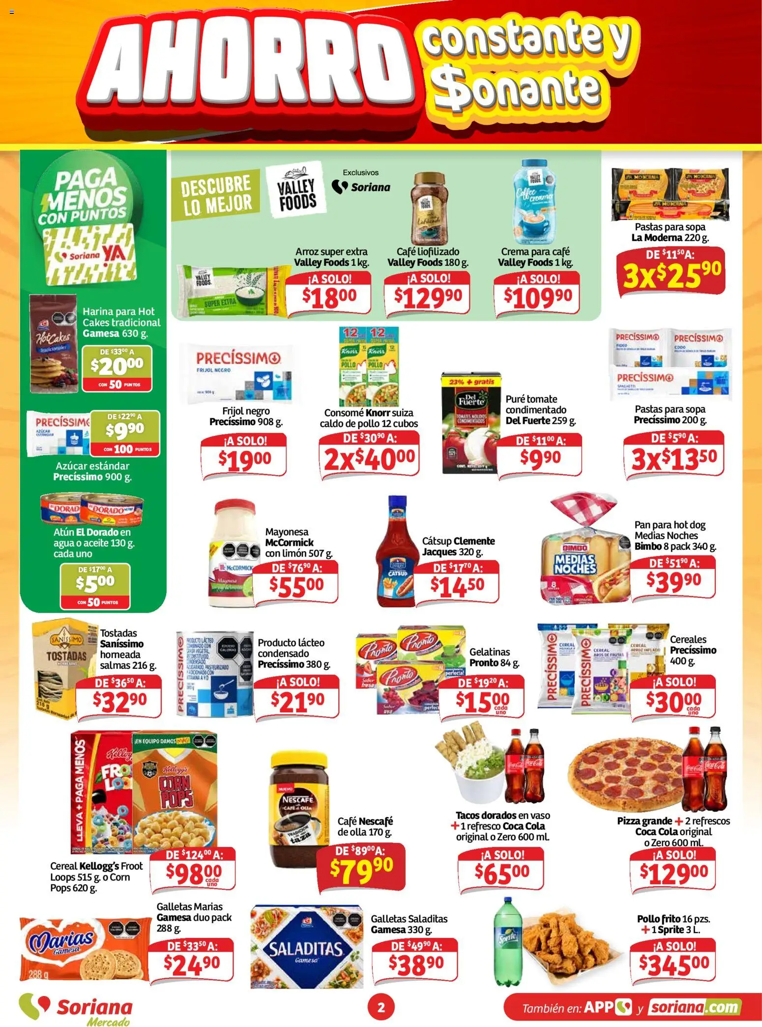 Vista previa las ofertas de la tienda Soriana - Soriana Mercado - Ahorro constante y sonante desde el 02/10/2026 