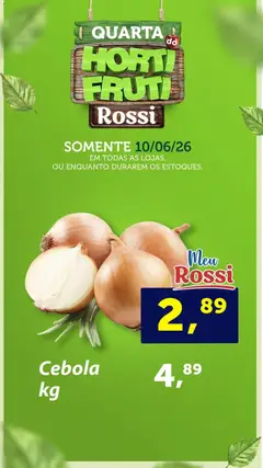 Pré-Visualização do folheto "Rossi Supermercados ofertas do Dia" da loja Rossi Supermercados válido a partir de 10/06/2026