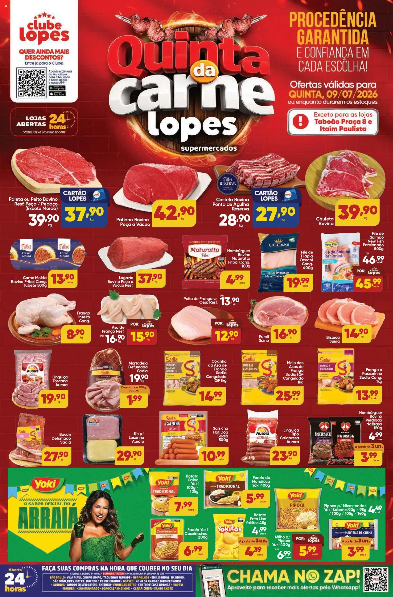 Pré-Visualização do folheto "Lopes Supermercados - Ofertas da semana" da loja Lopes Supermercados válido a partir de 09/07/2026