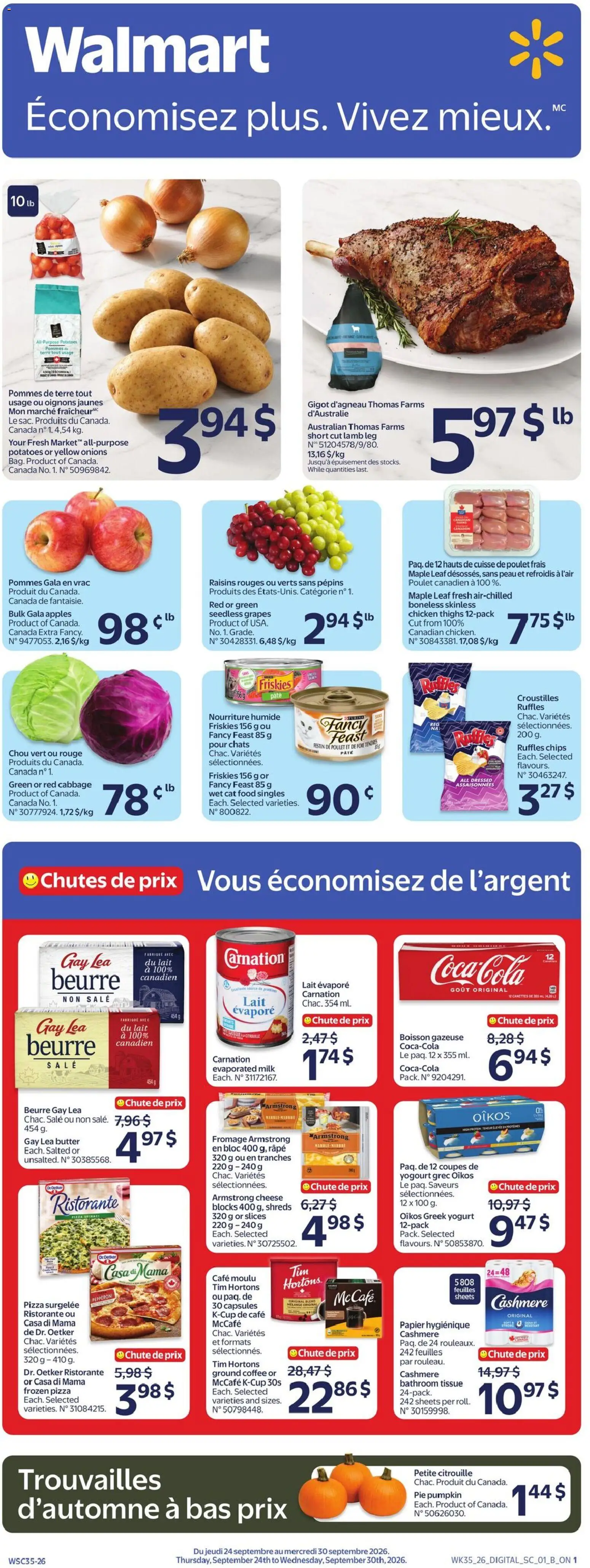 Preview of leaflet Walmart circulaire from shop Walmart is valid from Sep 24, 2026