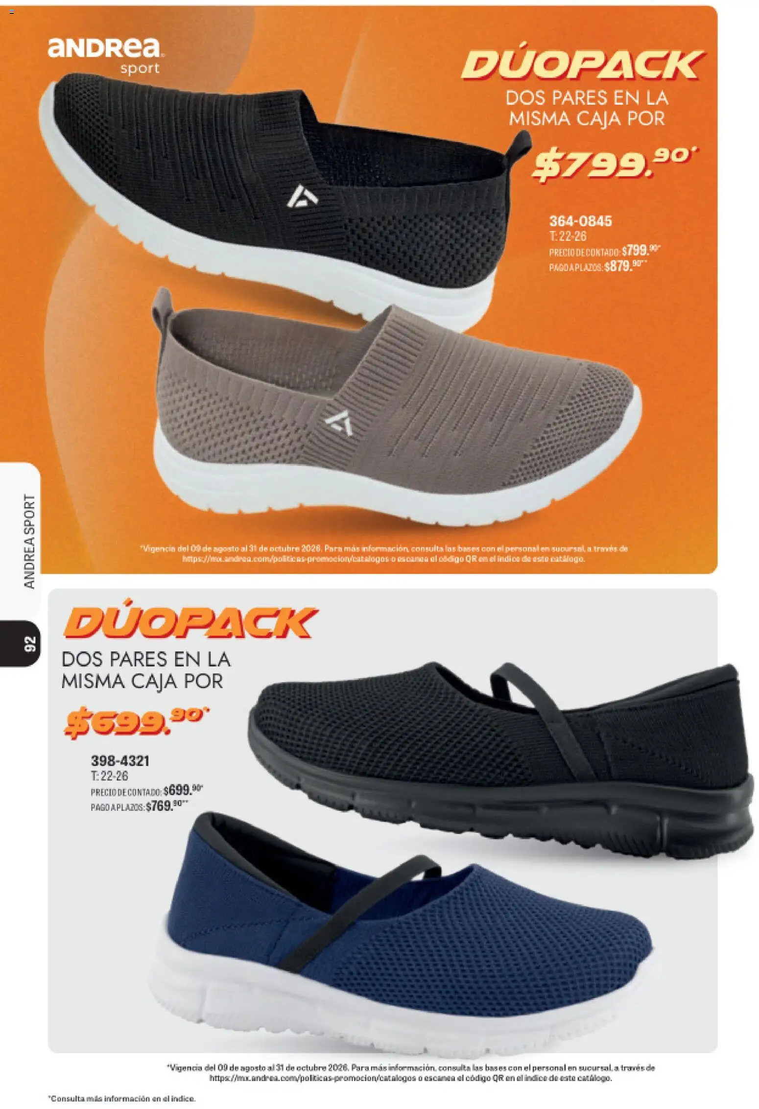 Vista previa las ofertas de la tienda Andrea - Andrea catálogo Sport desde el 23/08/2026 