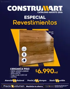 Folleto de la tienda Construmart válido desde el 31.07.2026 