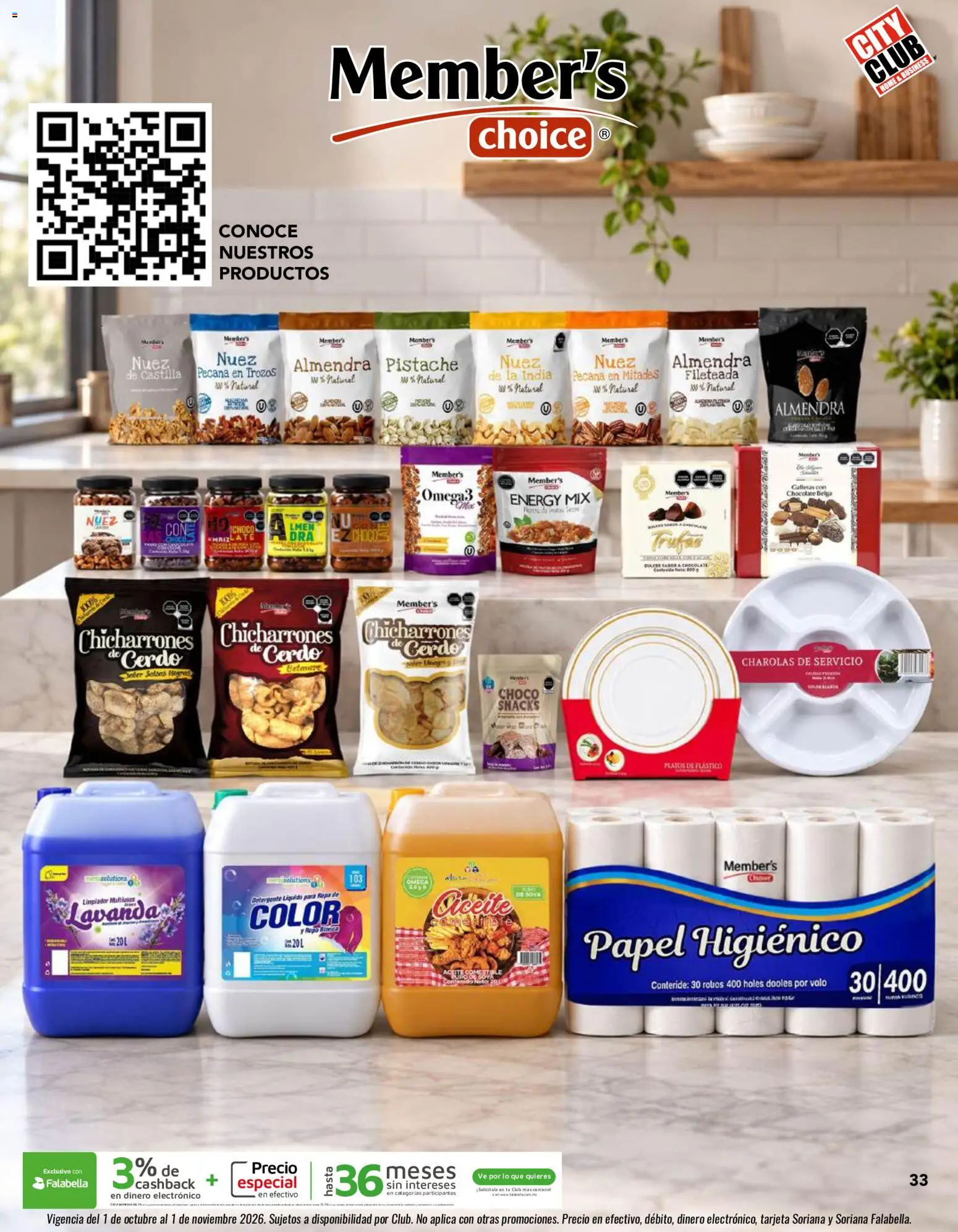 Vista previa las ofertas de la tienda City Club - City Club catálogo desde el 01/10/2026 - Chocolate, Galletas, Aceite, Papel higiénico, Nuez, Buró, Detergente, Detergente líquido