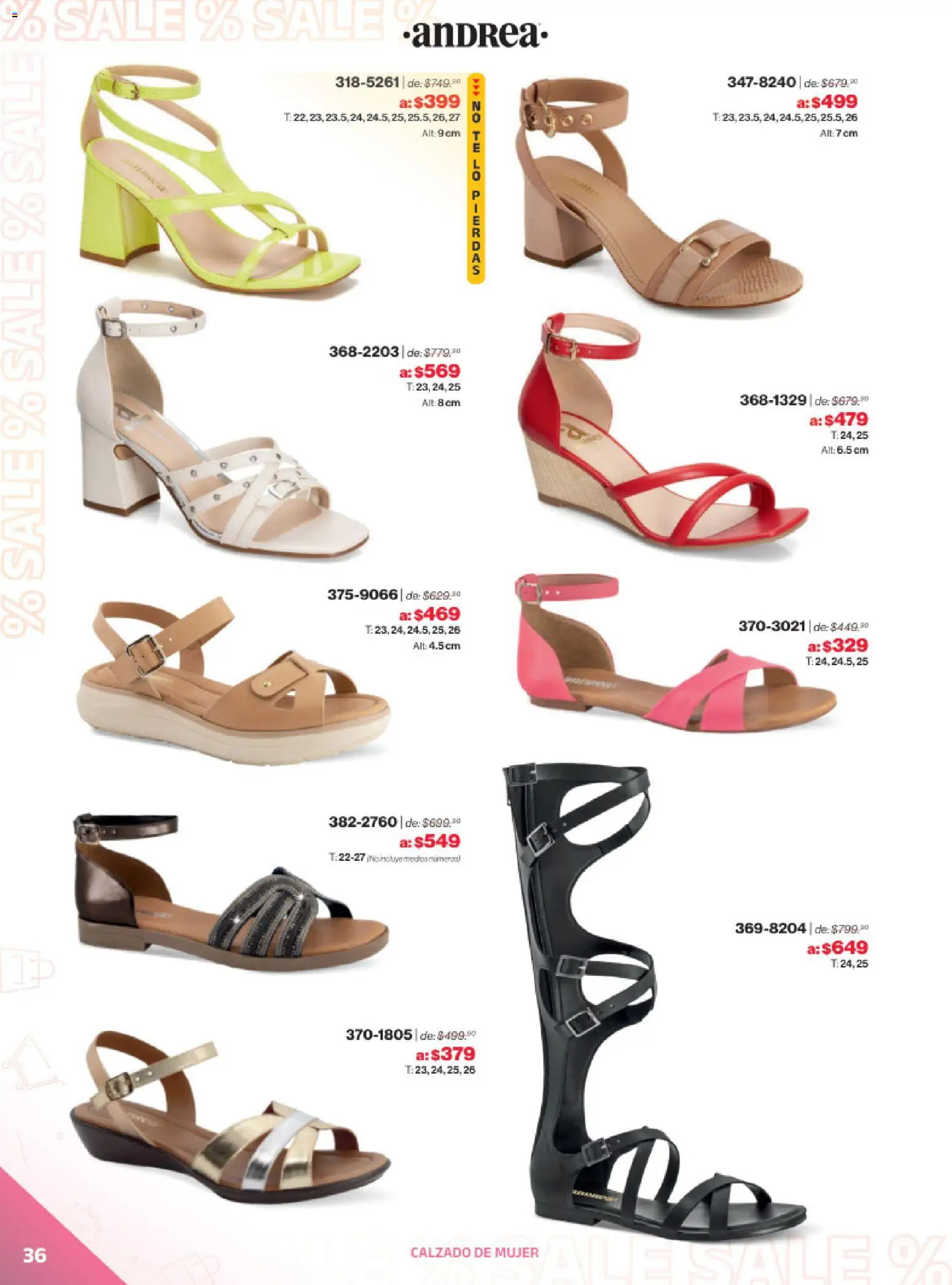 Vista previa las ofertas de la tienda Andrea - Catálogo Outlet desde el 21/12/2025 