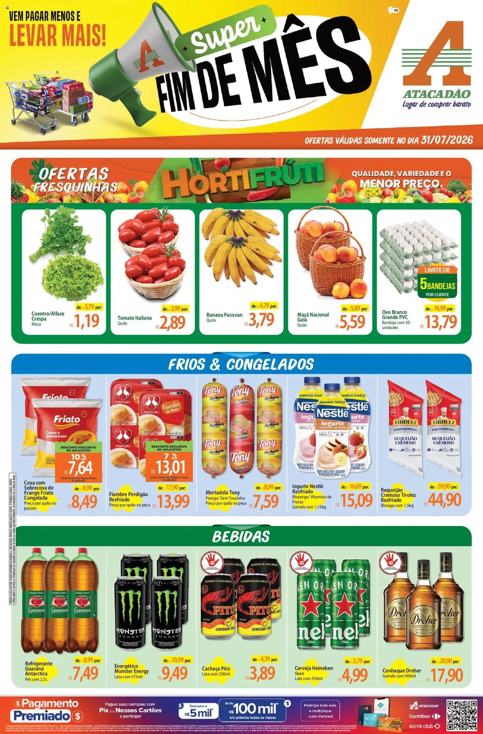 Pré-Visualização do folheto "Atacadão ofertas - RN" da loja Atacadão válido a partir de 31/07/2026