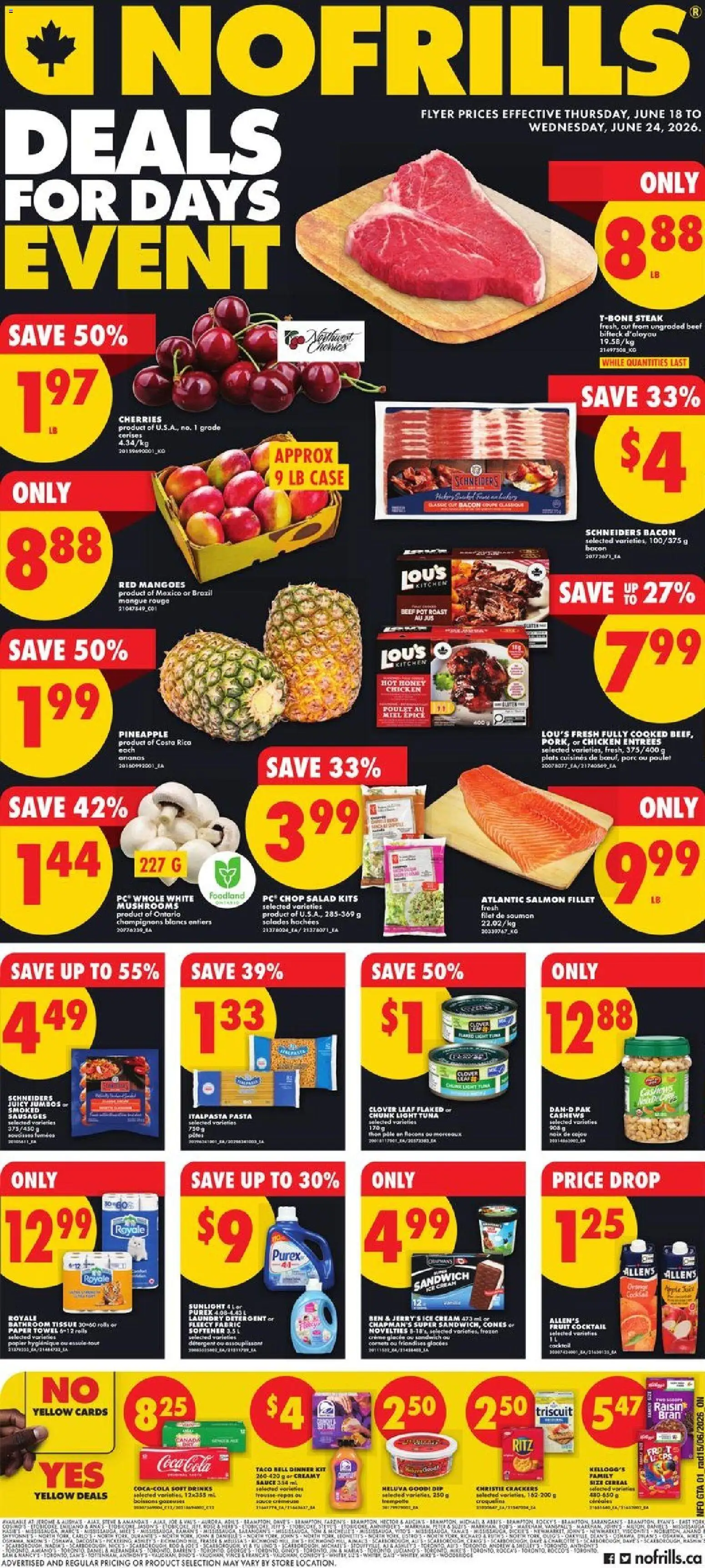 Preview of leaflet No Frills weekly flyer - ON from shop No Frills is valid from Jun 18, 2026