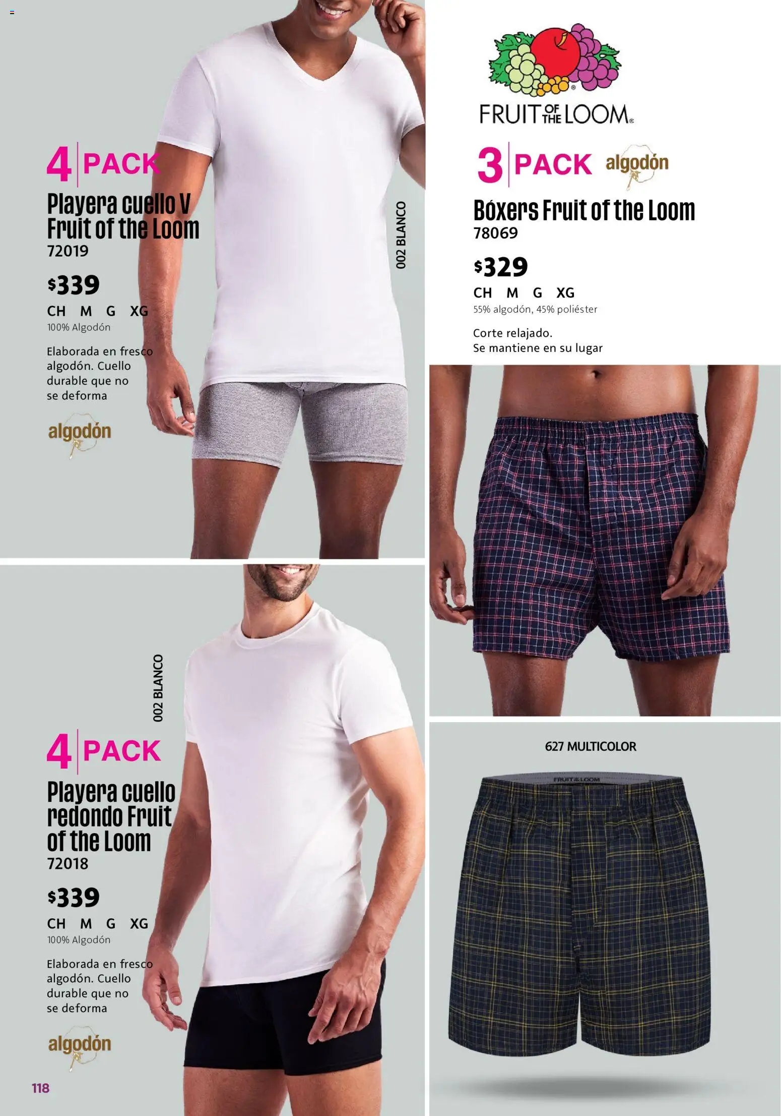 Vista previa las ofertas de la tienda Ilusión - Ilusión catálogo Marcas Amigas desde el 01/09/2026 - Playera, Boxers, Algodón