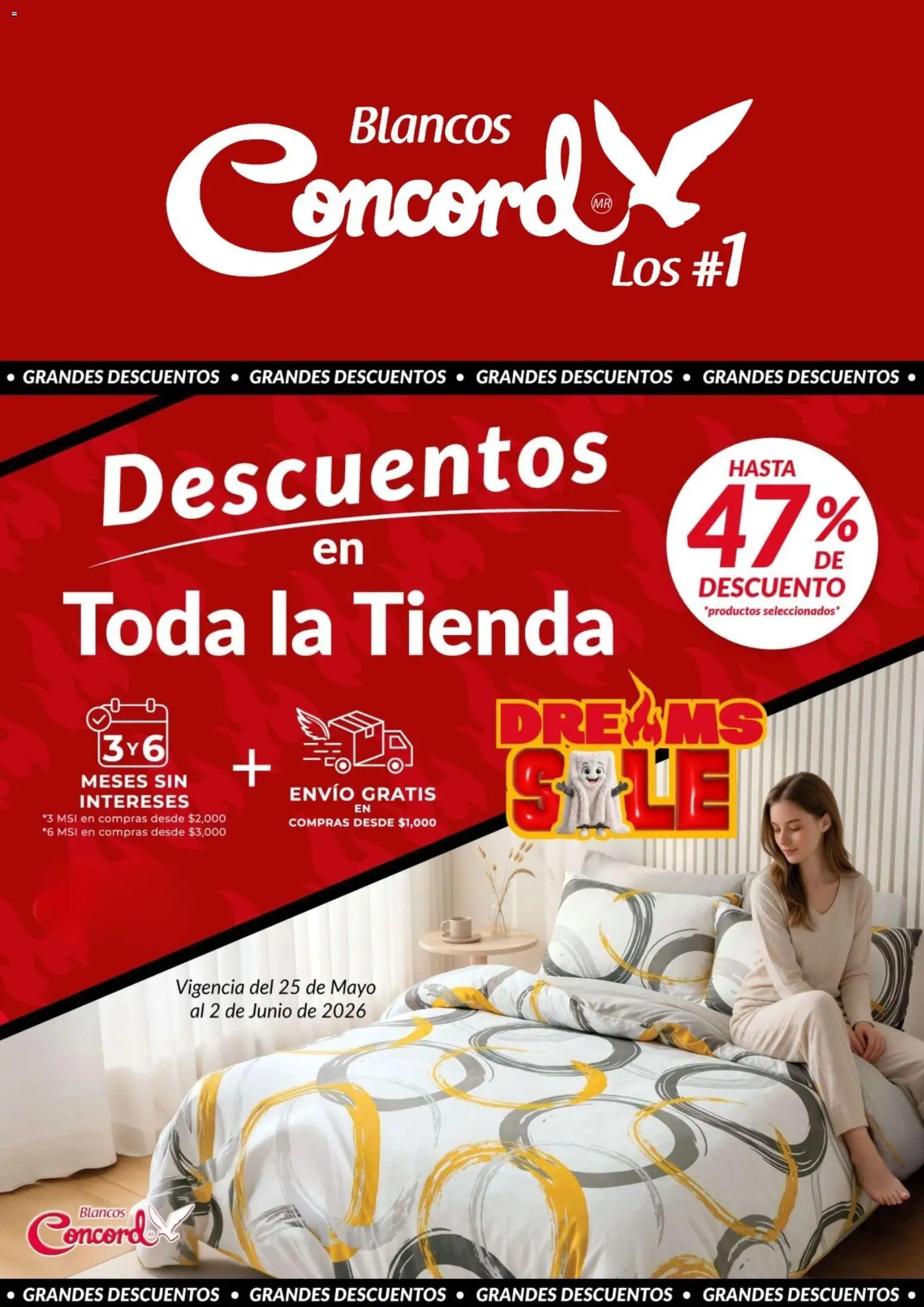 Vista previa las ofertas de la tienda Colchas Concord - Colchas Concord Dreams Sale desde el 25/05/2026 