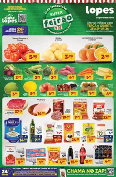 Pré-Visualização do folheto "Lopes Supermercados - Ofertas da semana" da loja Lopes Supermercados válido a partir de 28/07/2026