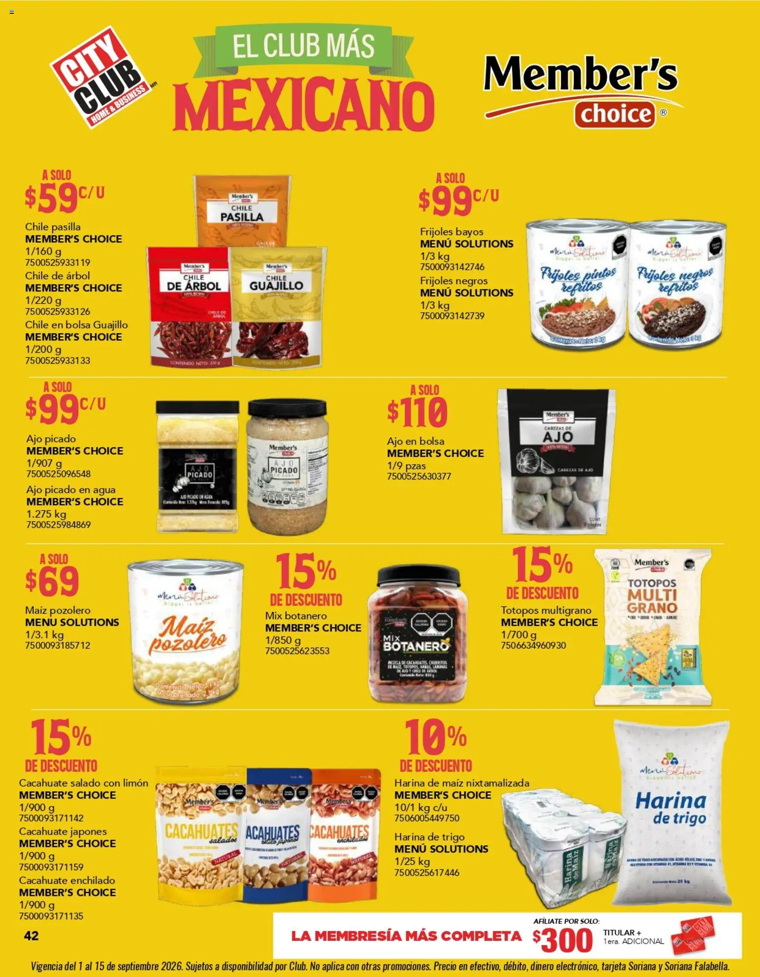 Vista previa las ofertas de la tienda City Club - City Club catálogo desde el 01/09/2026 
