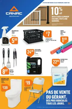 Preview of leaflet Canac weekly flyer from shop Canac is valid from Jul 30, 2026