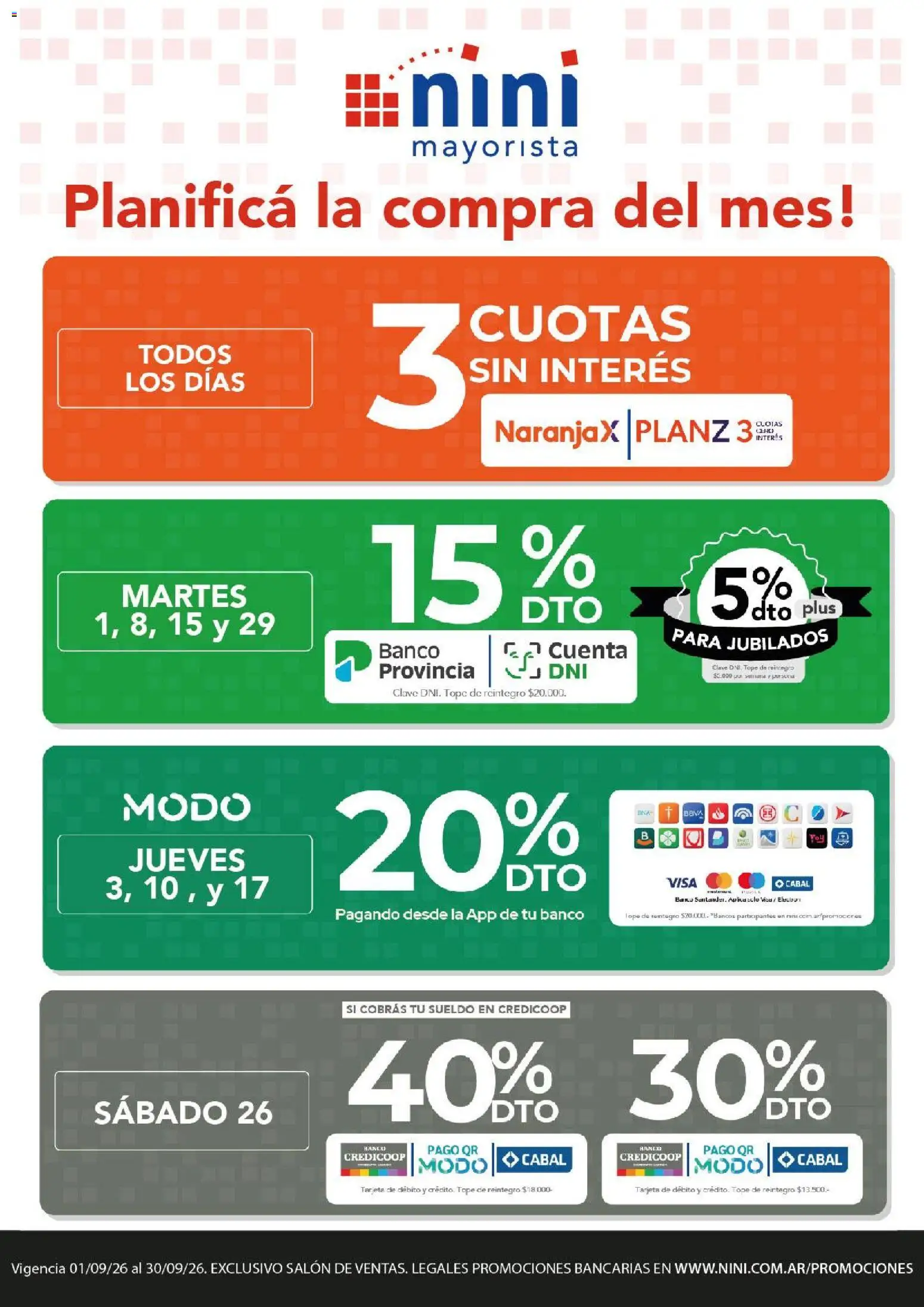 Vista previa del folleto de la tienda NINI Mayorista válido desde el 31/08/2026 