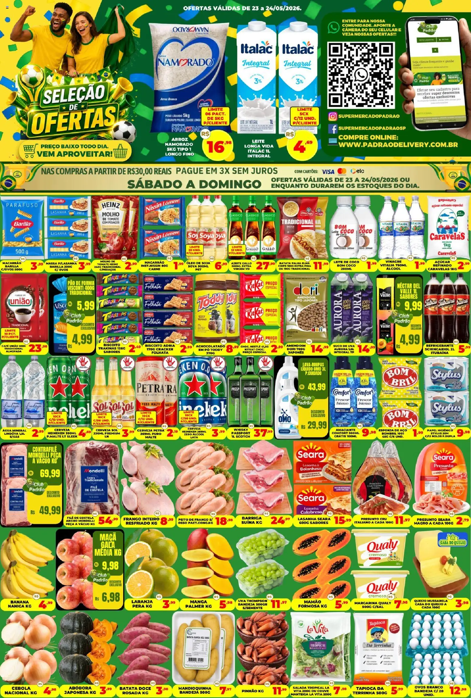 Pré-Visualização do folheto "Supermercado Padrão - Ofertas da semana" da loja Supermercado Padrão válido a partir de 23/05/2026