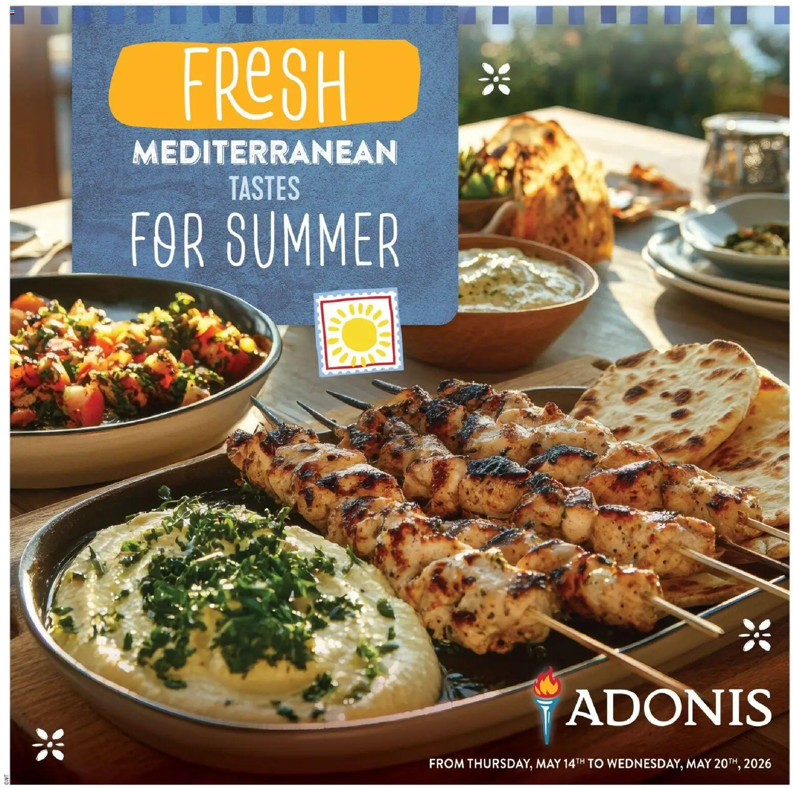 Preview of leaflet Adonis flyer - Fresh Mediterranean from shop Adonis is valid from May 14, 2026