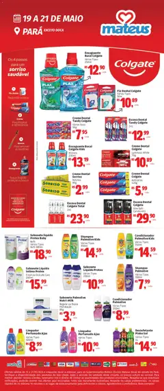 Pré-Visualização do folheto "Mateus ofertas Exclusivo Colgate" da loja Mateus válido a partir de 19/05/2026