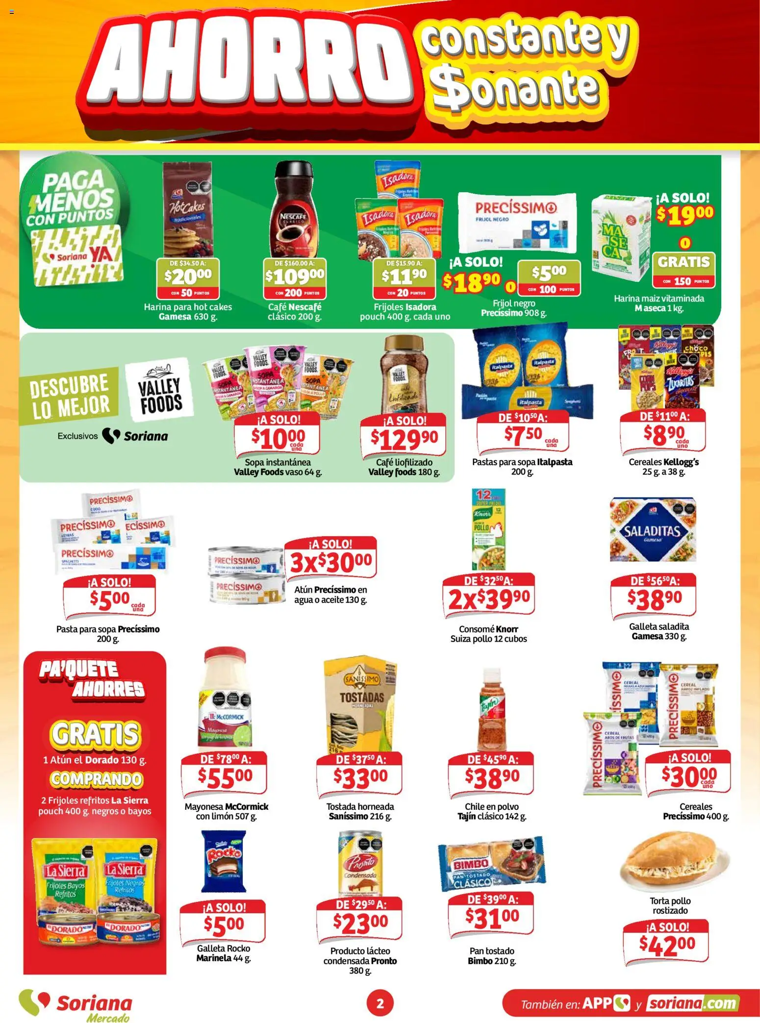 Vista previa las ofertas de la tienda Soriana - Soriana folleto Ahorro constante y sonante Mercado desde el 23/10/2026 