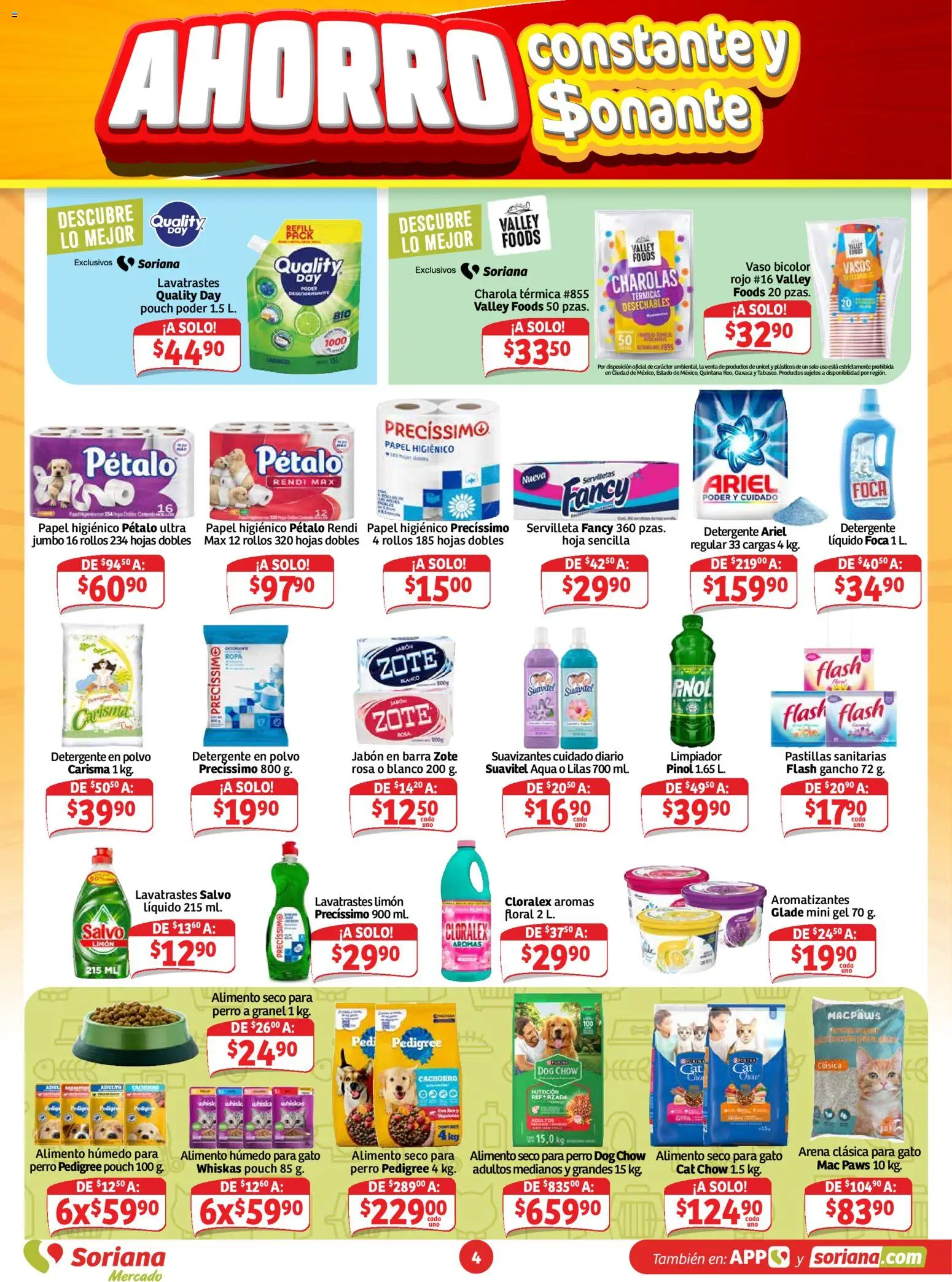 Vista previa las ofertas de la tienda Soriana - Soriana folleto Ahorro constante y sonante Mercado desde el 23/10/2026 