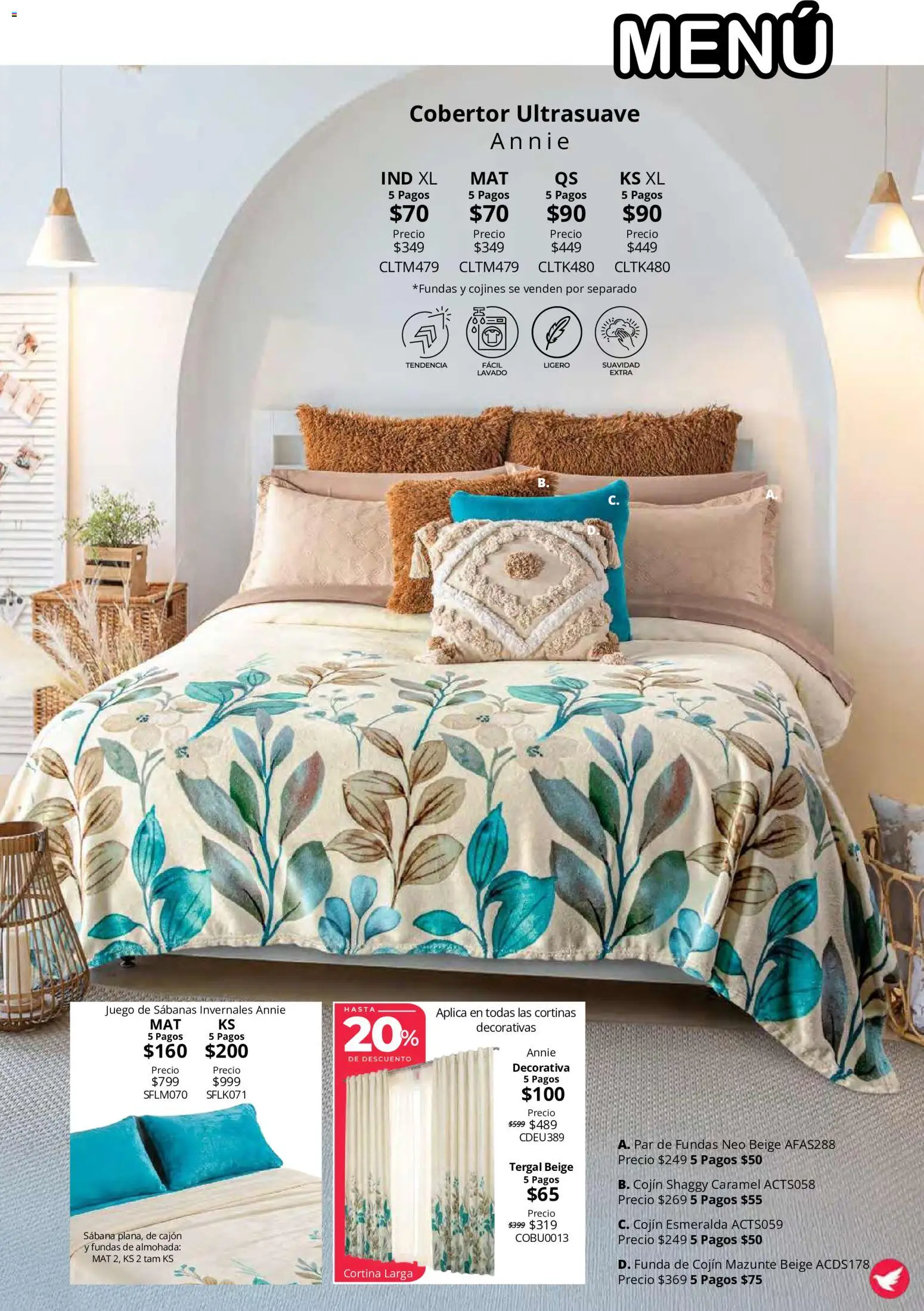 Vista previa las ofertas de la tienda Colchas Concord - Colchas Concord catálogo Colección Cobertor Calor de Hogar desde el 15/10/2026 