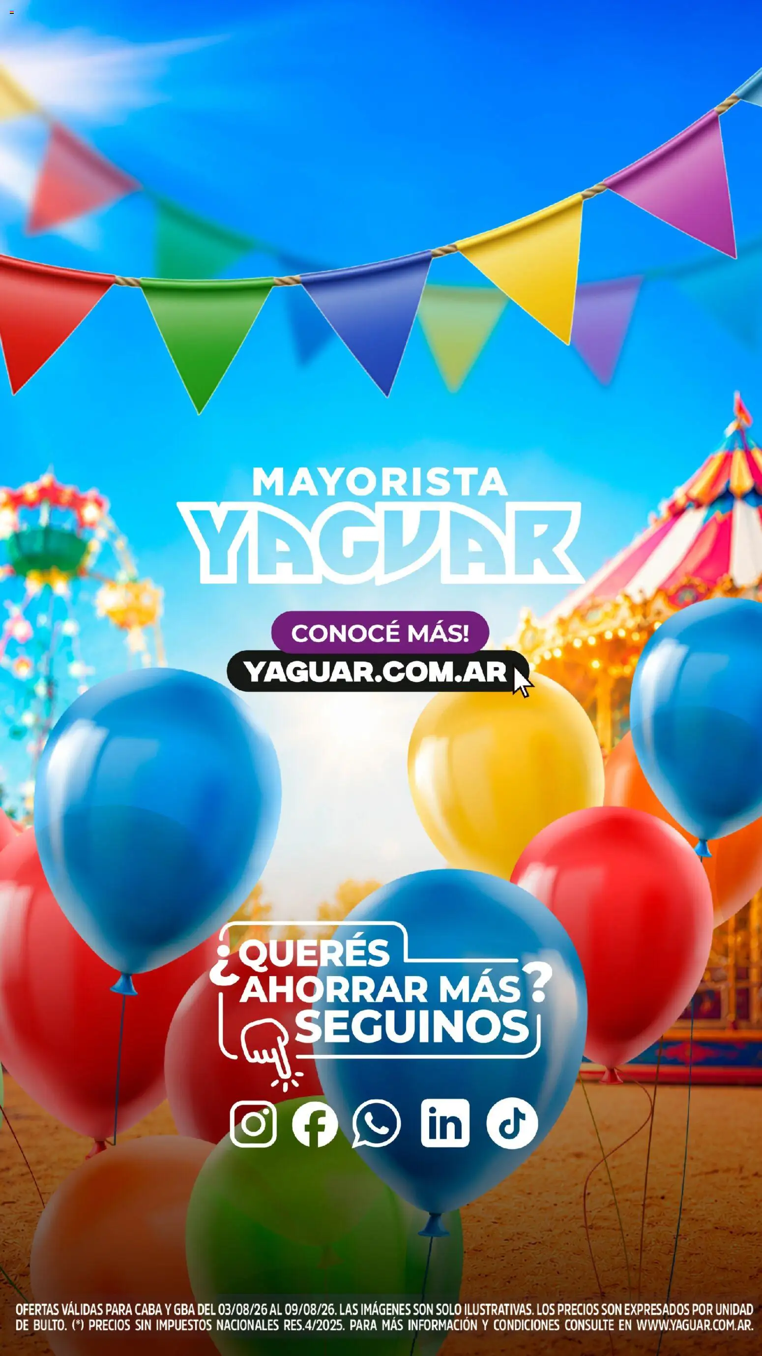 Vista previa del folleto de la tienda Yaguar válido desde el 03/08/2026 