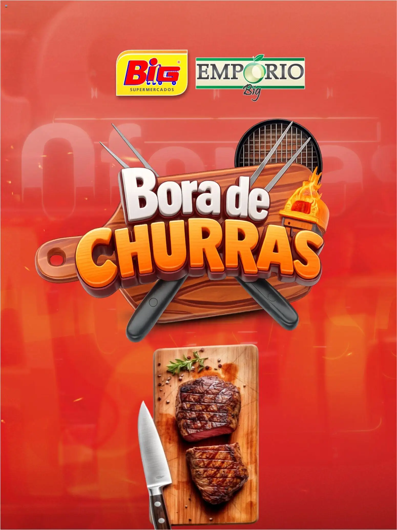 Pré-Visualização do folheto "Big Supermercados ofertas Bora de Churras" da loja Big Supermercados válido a partir de 04/06/2026