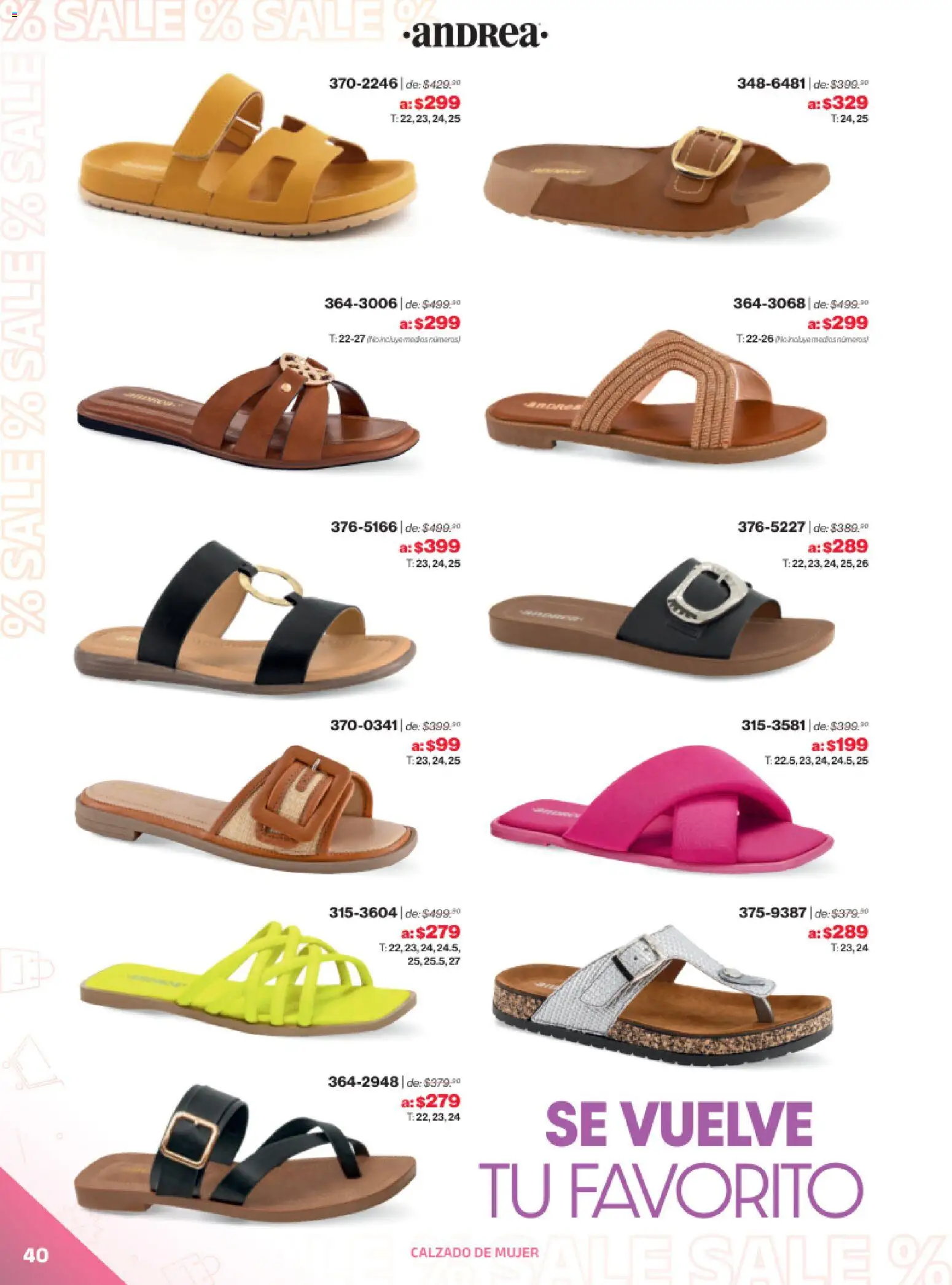 Vista previa las ofertas de la tienda Andrea - Catálogo Outlet desde el 21/12/2025 