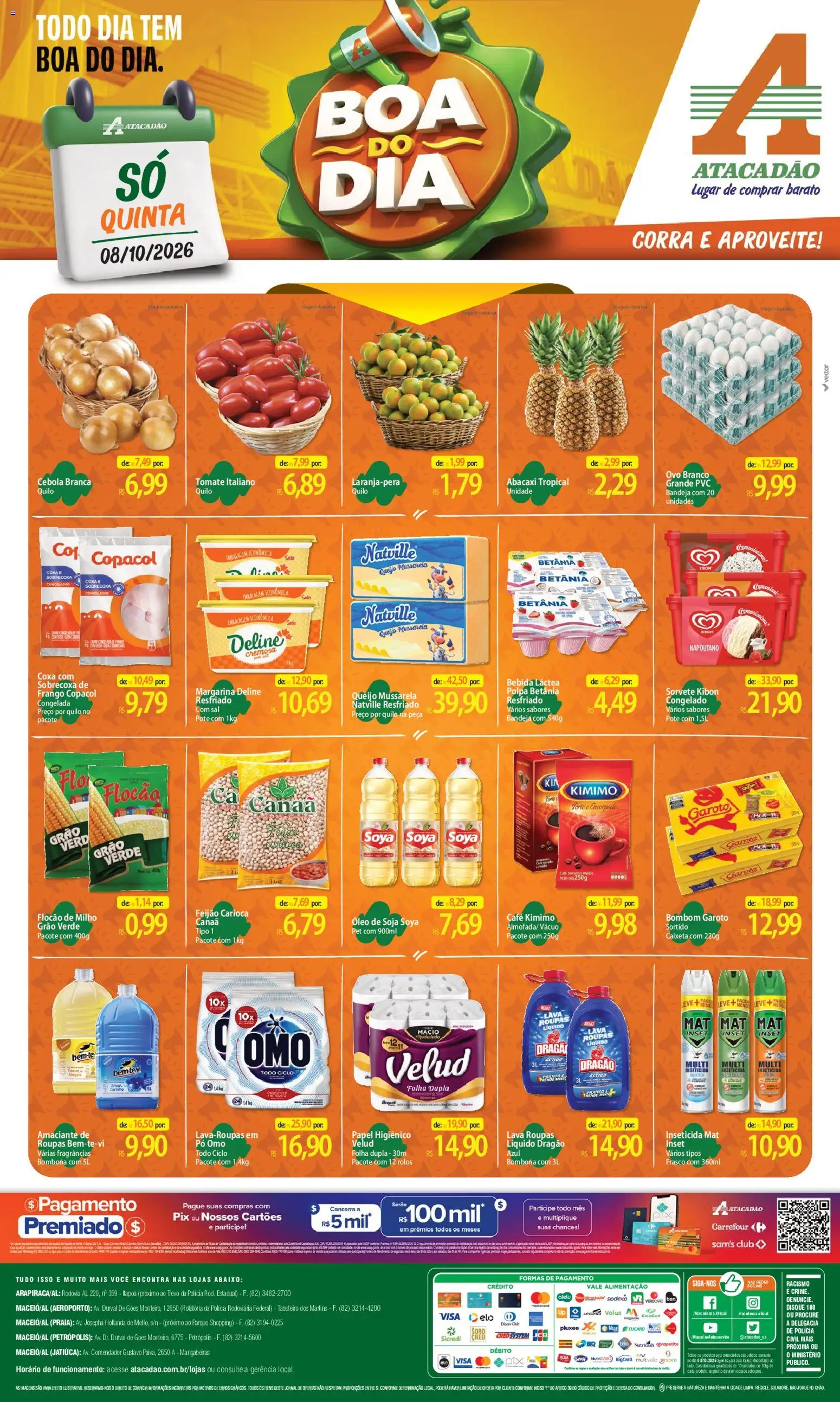Pré-Visualização do folheto "Atacadão ofertas - AL" da loja Atacadão válido a partir de 08/10/2026
