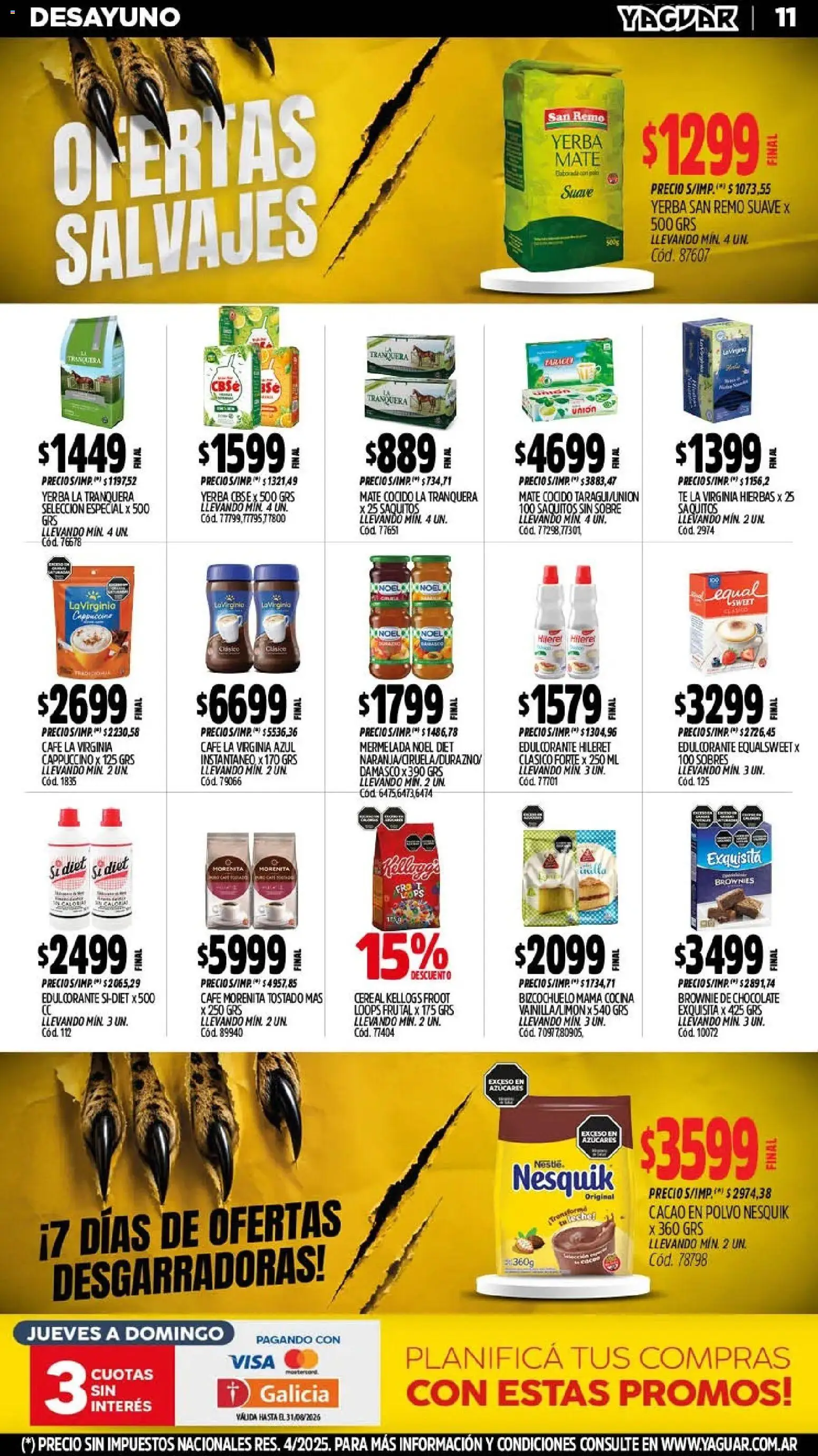 Vista previa del folleto de la tienda Yaguar válido desde el 03/08/2026 
