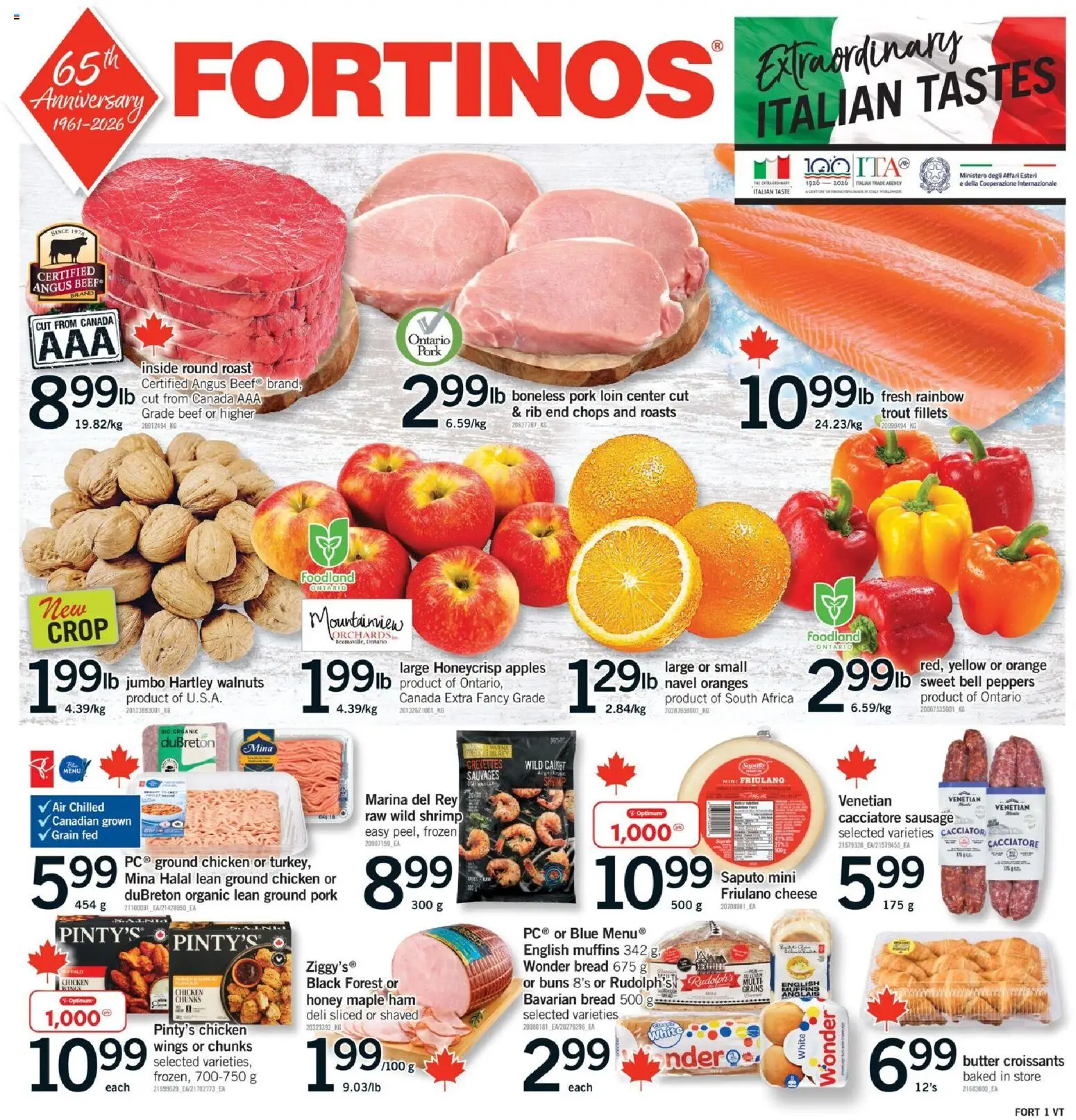 Preview of leaflet Fortinos weekly flyer / circulaire from shop Fortinos is valid from Oct 15, 2026