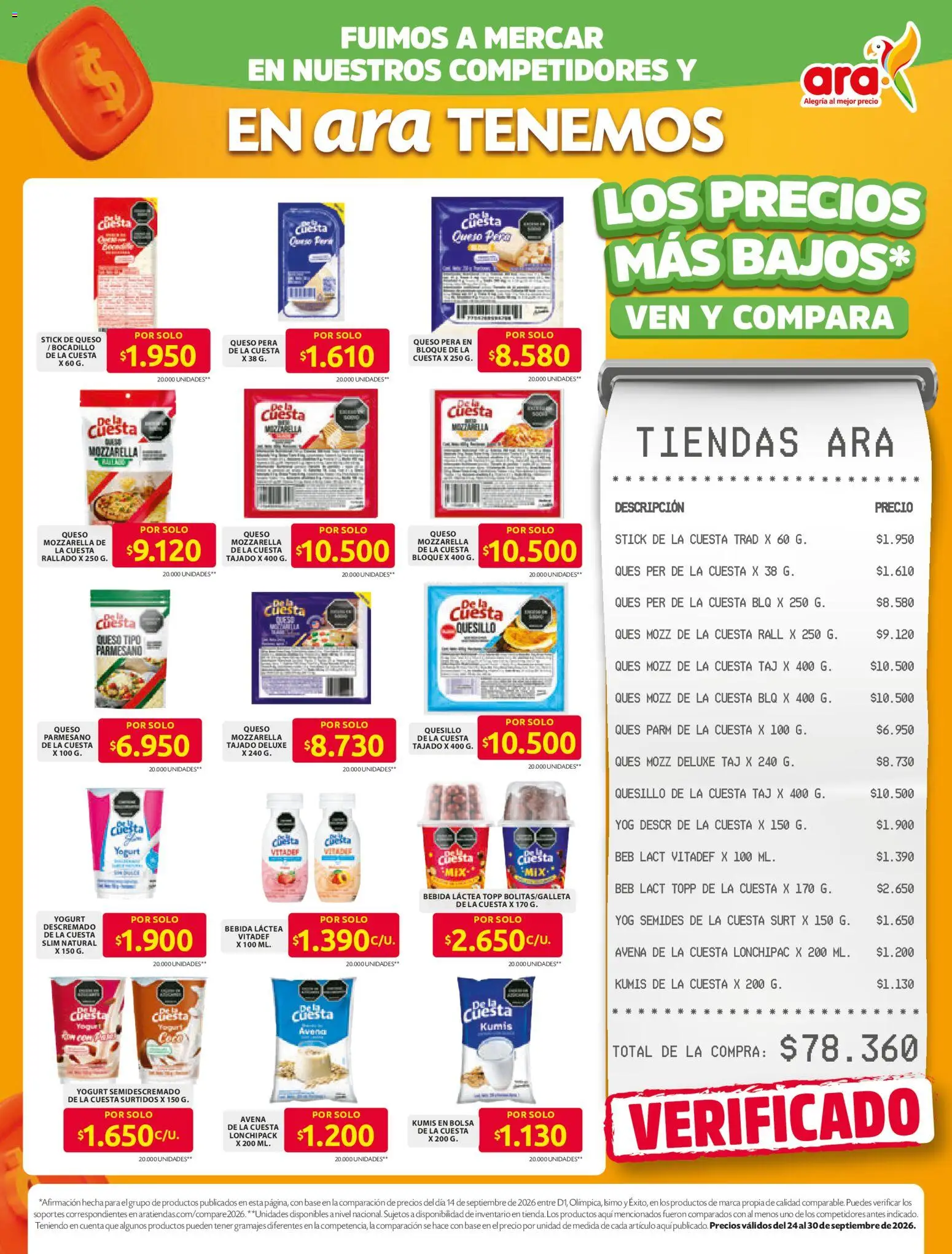  Vista previa del prospecto Ara catálogo del almacen Ara válida del 24/08/2026 al 30/09/2026