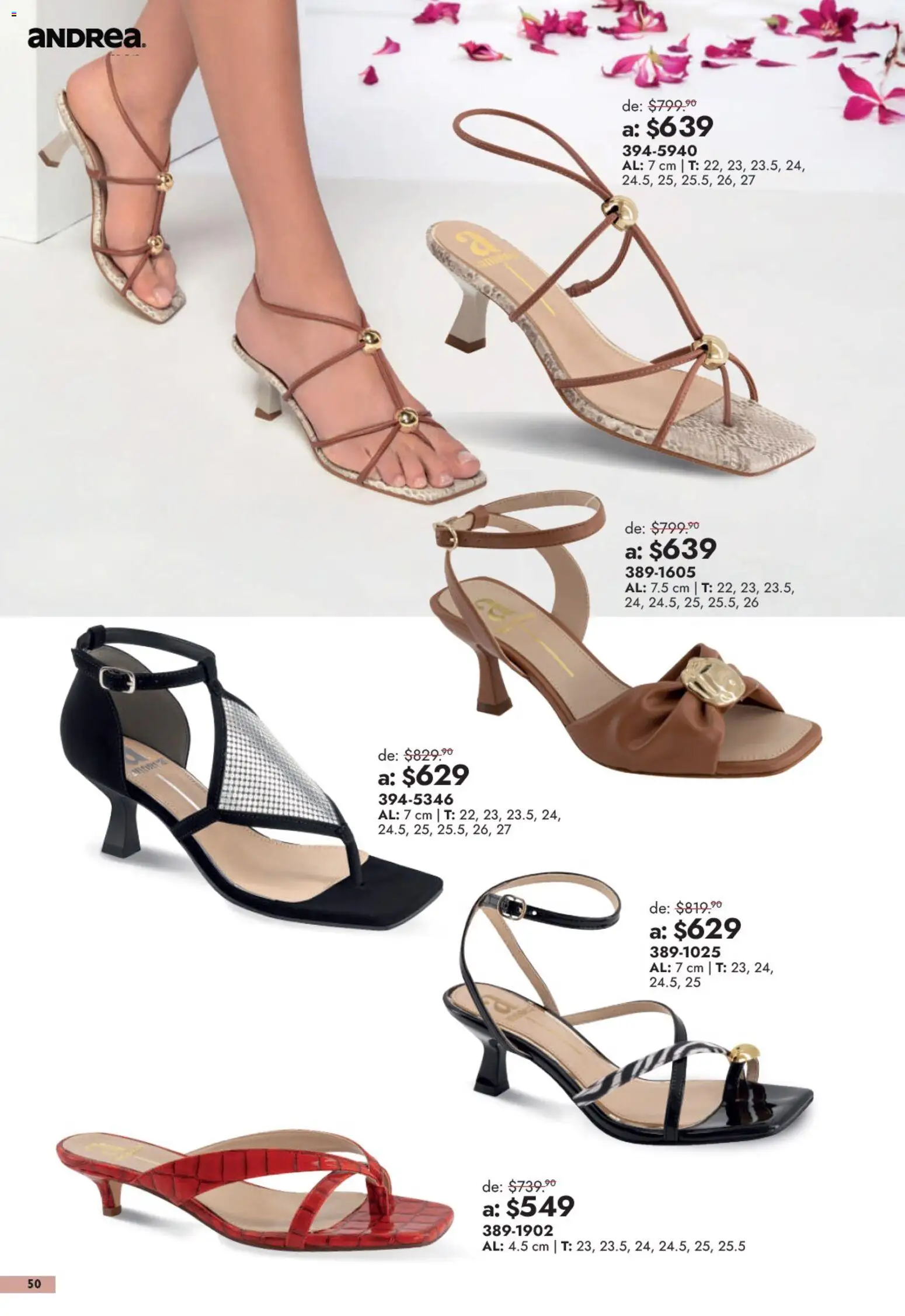 Vista previa las ofertas de la tienda Andrea - Andrea catálogo Outlet desde el 13/09/2026 