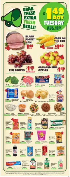 Un aperçu du dépliant Save on foods weekly flyer / circulaire du magasin Save on foods est valide à partir 13 août 2026