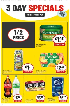 Preview of catalogue IGA 3 Day Specials NSW from shop IGA valid 21/08/2026