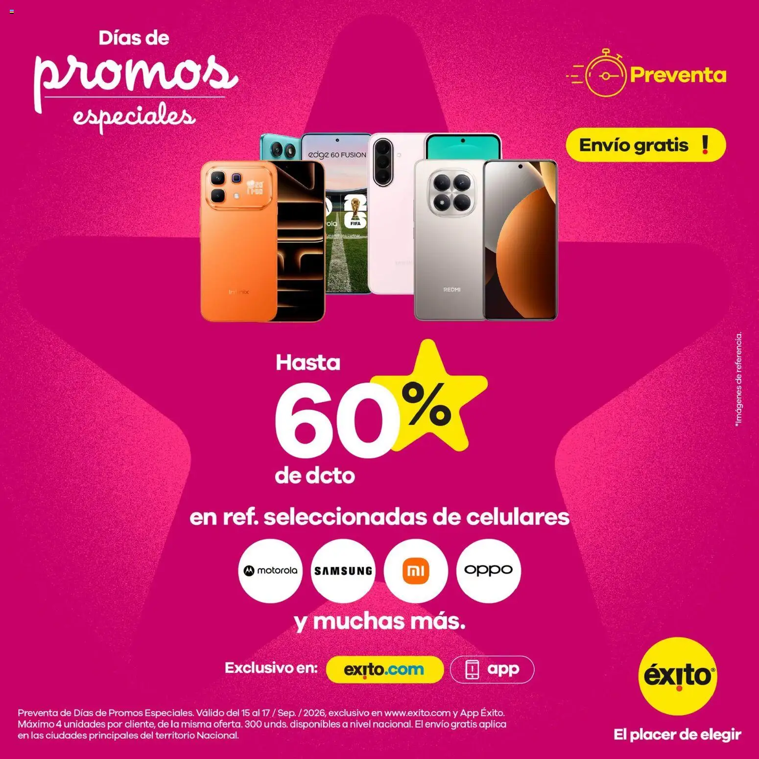  Vista previa del prospecto Éxito - Días de Promos Especiales del almacen Éxito válida del 15/09/2026 al 17/09/2026