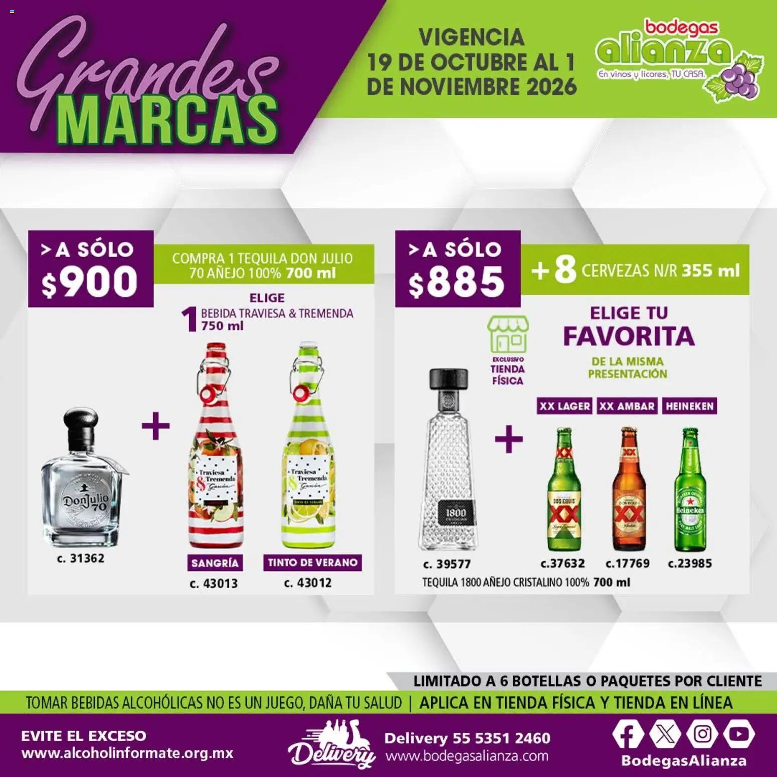 Vista previa las ofertas de la tienda Bodegas Alianza - Bodegas Alianza catálogo Grandes Marcas desde el 19/10/2026 