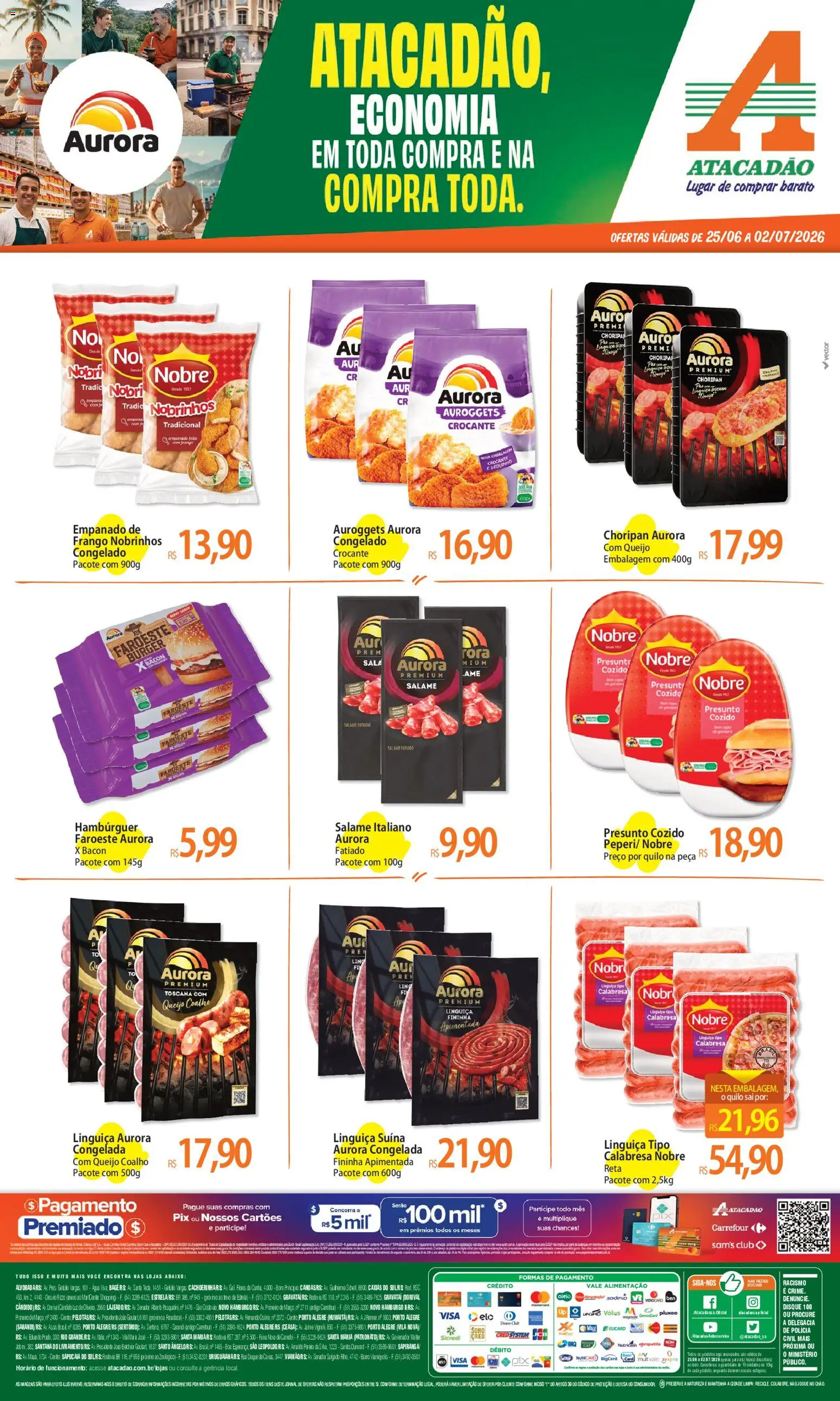 Pré-Visualização do folheto "Atacadão ofertas - RS" da loja Atacadão válido a partir de 25/06/2026