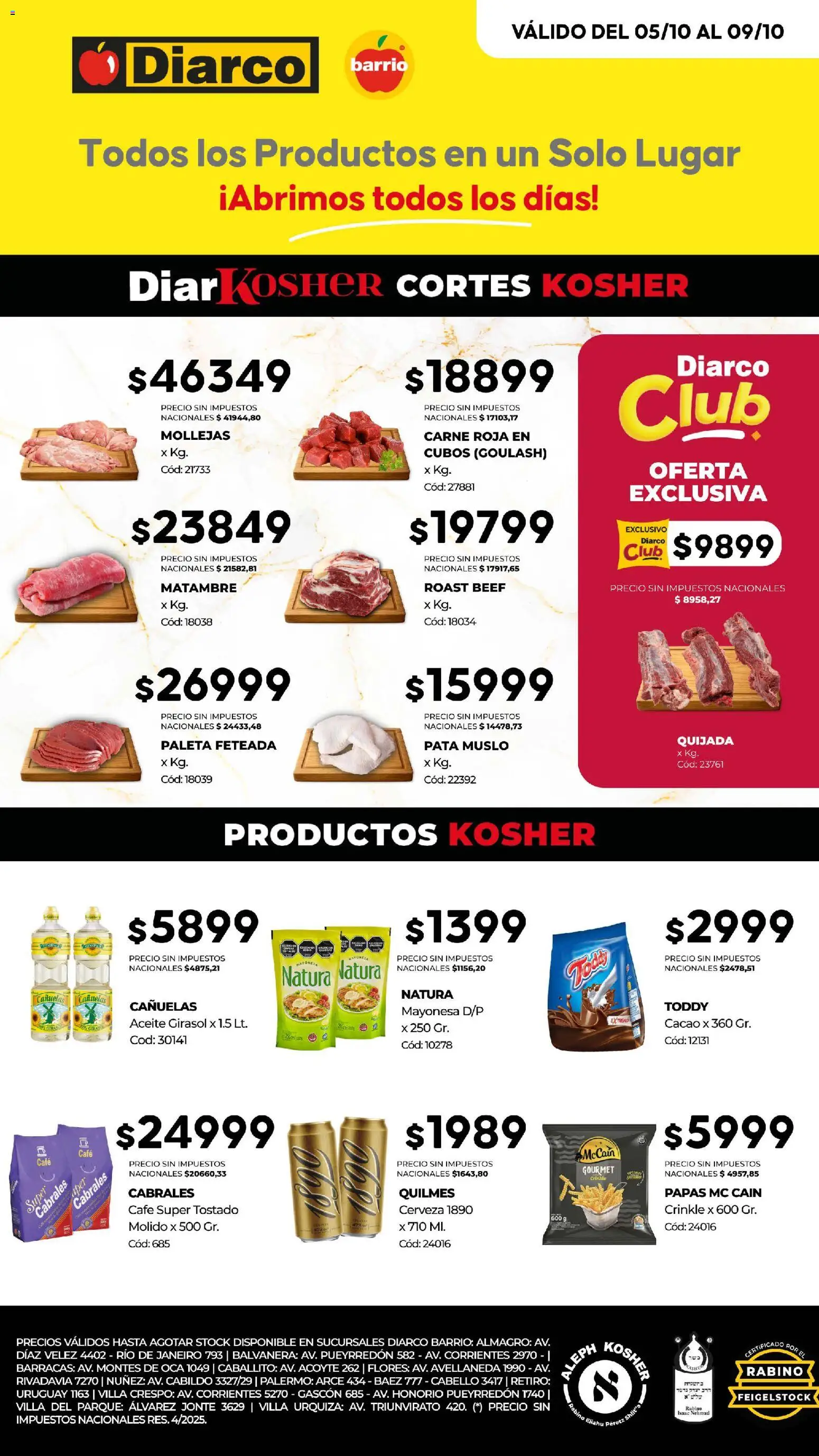 Vista previa del folleto de la tienda Diarco válido desde el 05/10/2026 