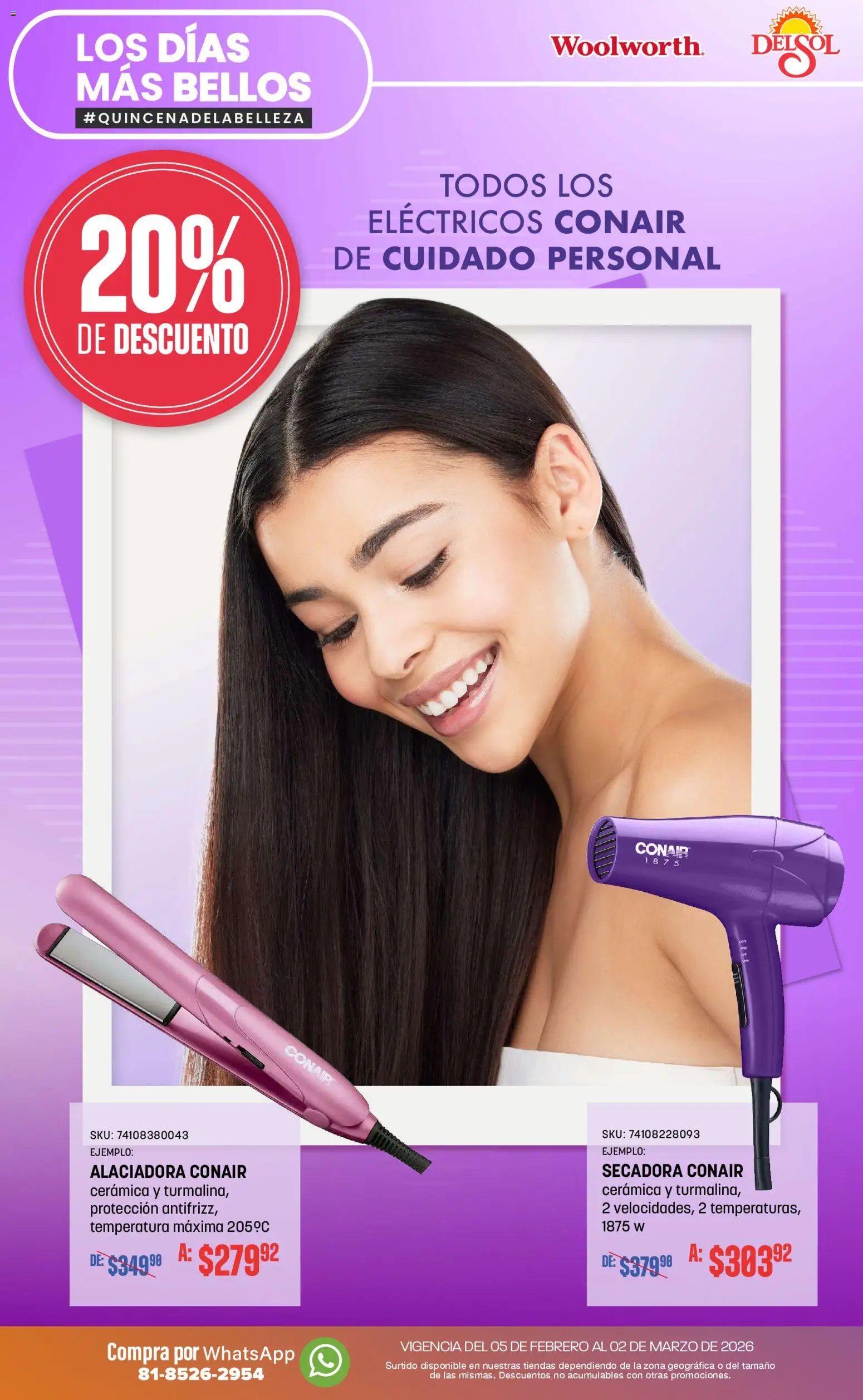 Vista previa las ofertas de la tienda Del Sol y Woolworth - Catálogo desde el 05/02/2026 - Secadora