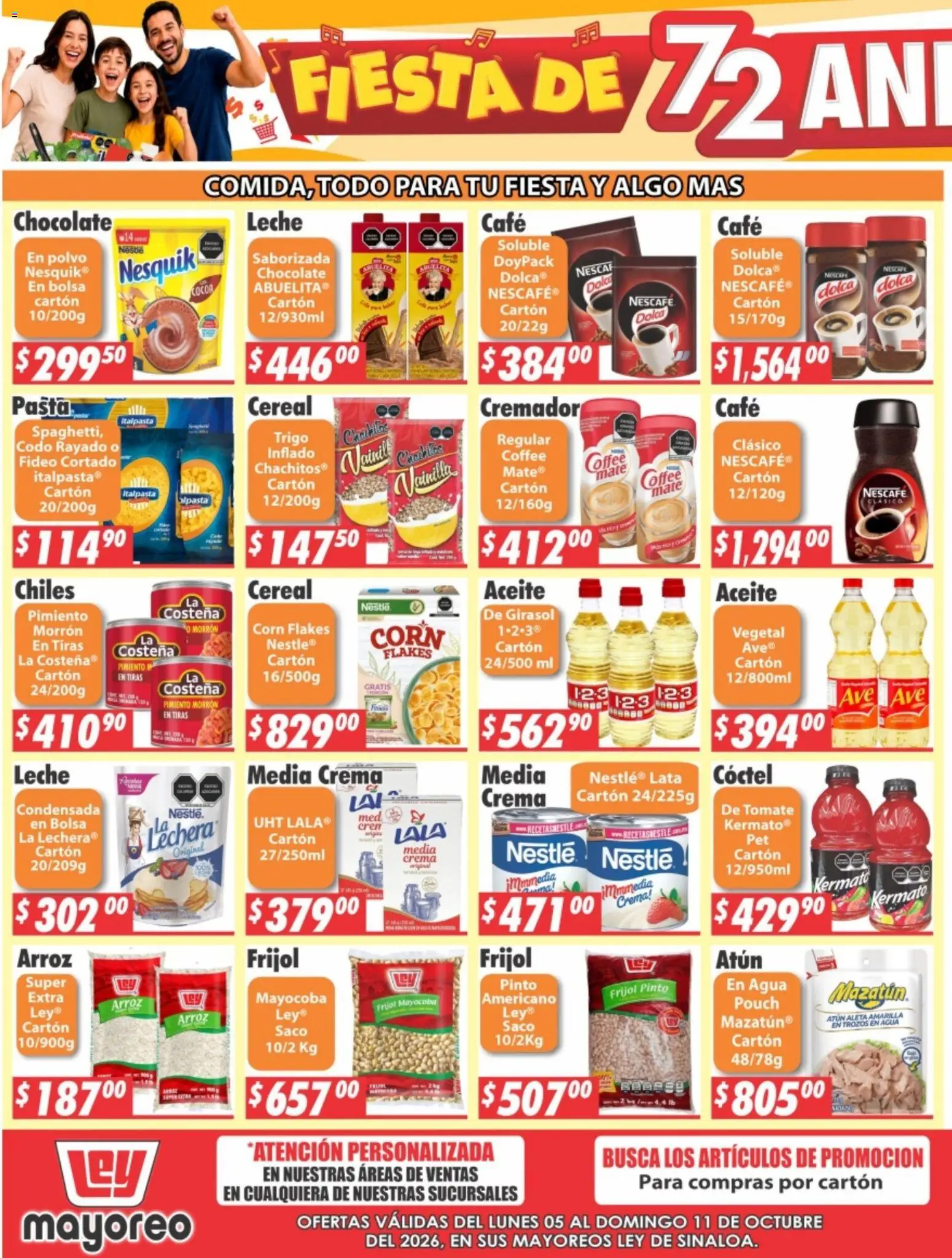 Vista previa las ofertas de la tienda Casa Ley - Casa Ley folleto Sinaloa desde el 05/10/2026 