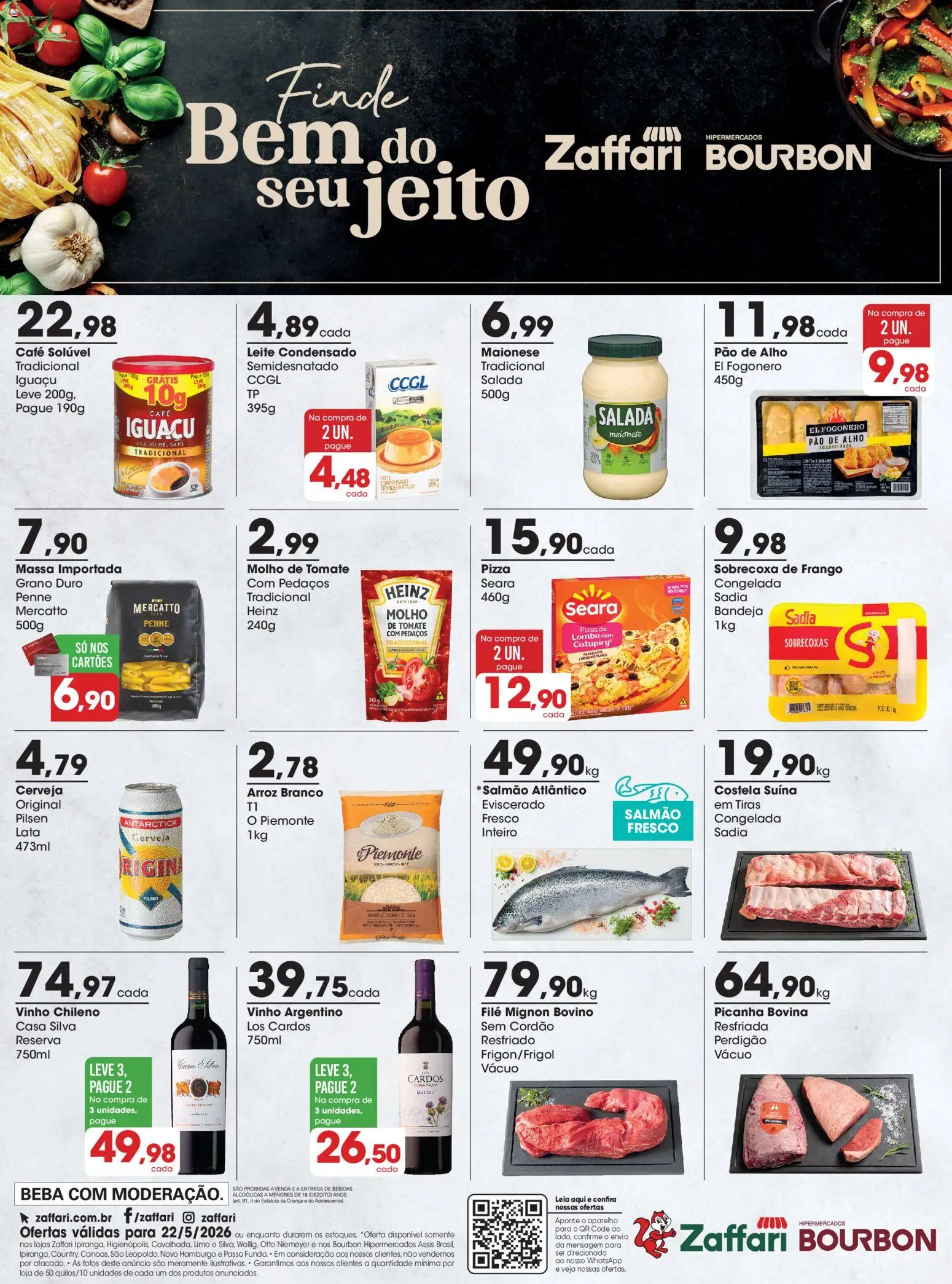 Pré-Visualização do folheto "Zaffari ofertas Final de Semana - RS" da loja Zaffari válido a partir de 22/05/2026