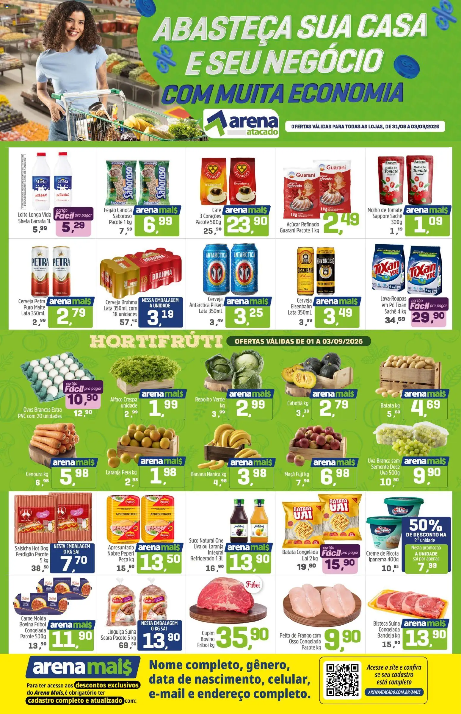 Pré-Visualização do folheto "Arena Atacado - Ofertas da semana" da loja Arena Atacado válido a partir de 31/08/2026