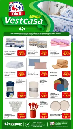 Pré-Visualização do folheto "Semar Supermercado ofertas Vestcasa" da loja Semar Supermercado válido a partir de 20/06/2026