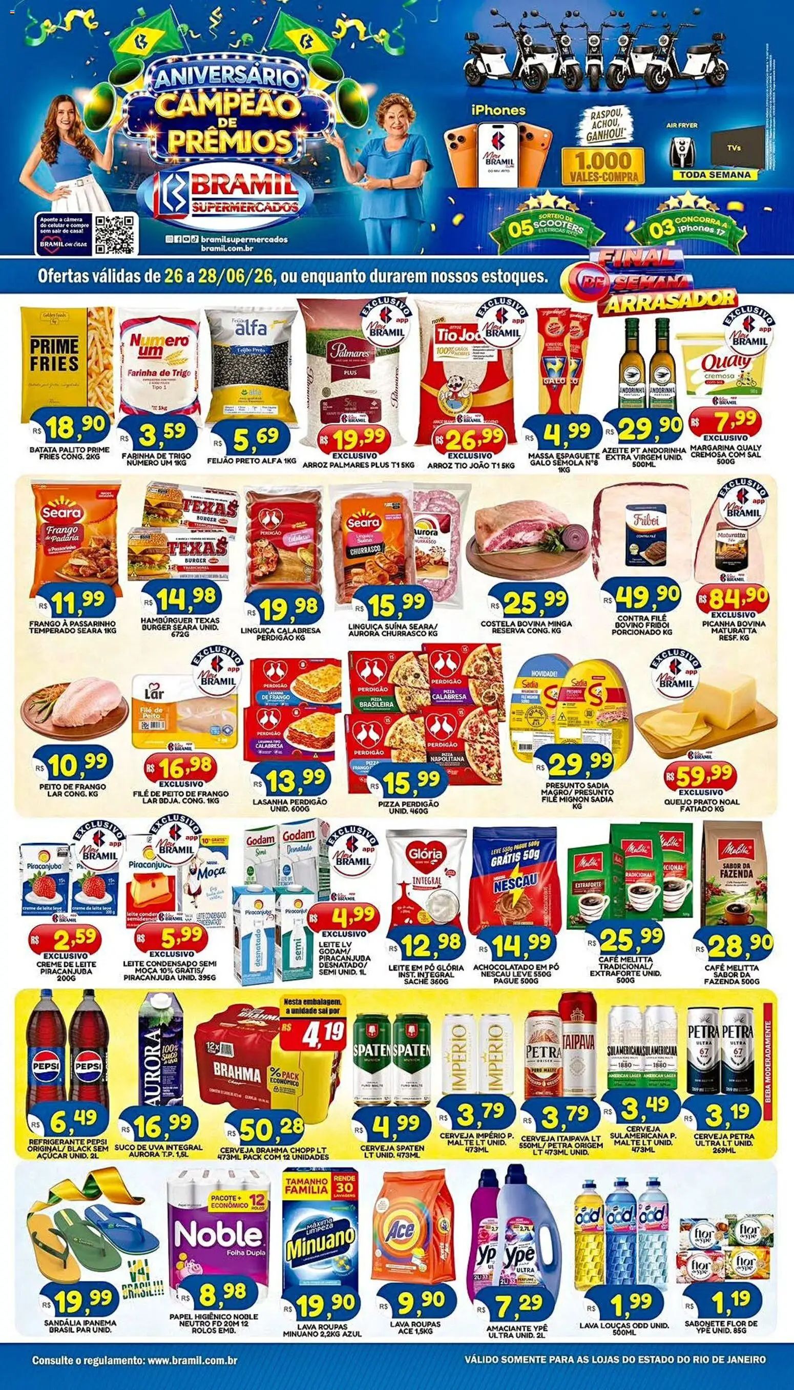 Pré-Visualização do folheto "Bramil Supermercados - Ofertas da semana" da loja Bramil Supermercados válido a partir de 26/06/2026