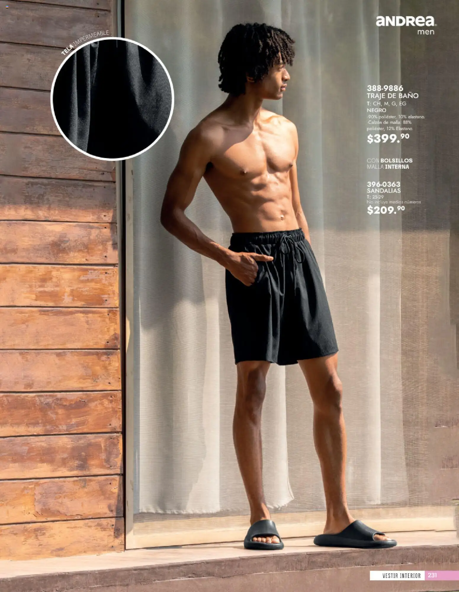 Vista previa las ofertas de la tienda Andrea - Andrea catálogo Vestir Caballero desde el 24/05/2026 - Baño, Traje de baño, Traje, Sandalias, Calzón, Malla