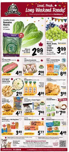 Preview of leaflet Farm Boy weekly flyer / circulaire from shop Farm Boy is valid from Jul 30, 2026