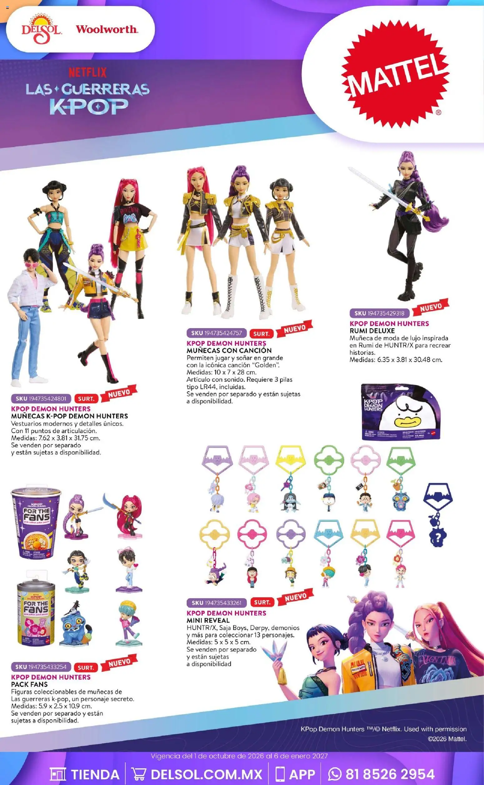 Vista previa las ofertas de la tienda Del Sol y Woolworth - Del Sol y Woolworth catálogo El Castillo del Juguete desde el 01/10/2026 - Pilas